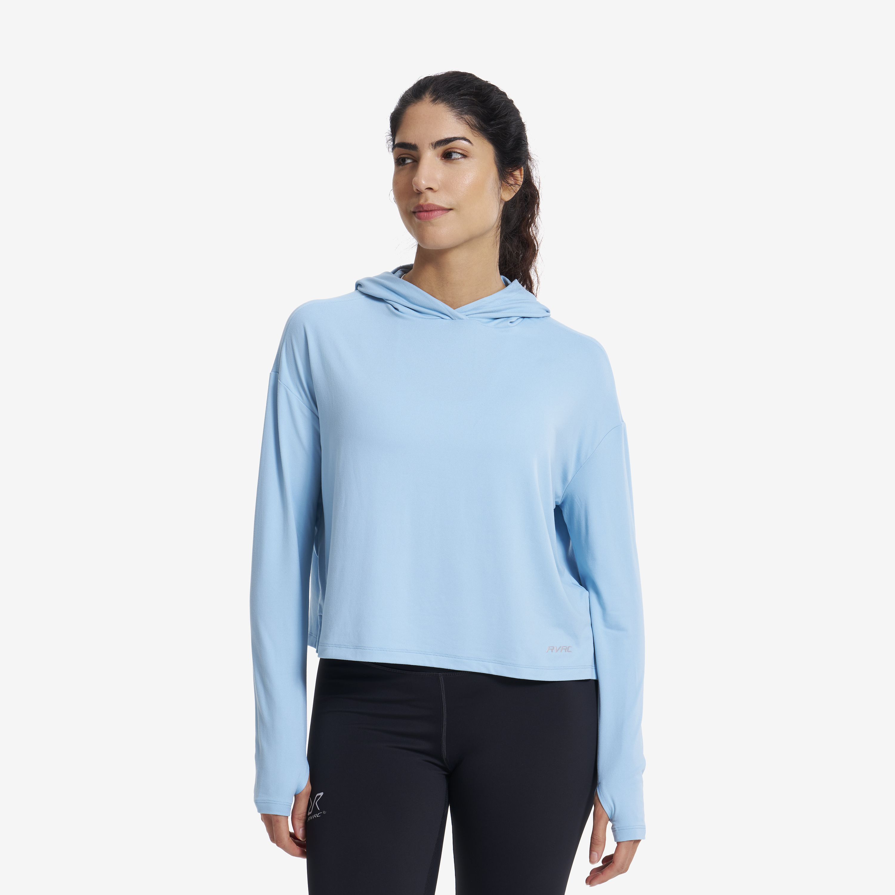 Impulse Active Cropped Hoodie Dam Forget-Me-Not, :S