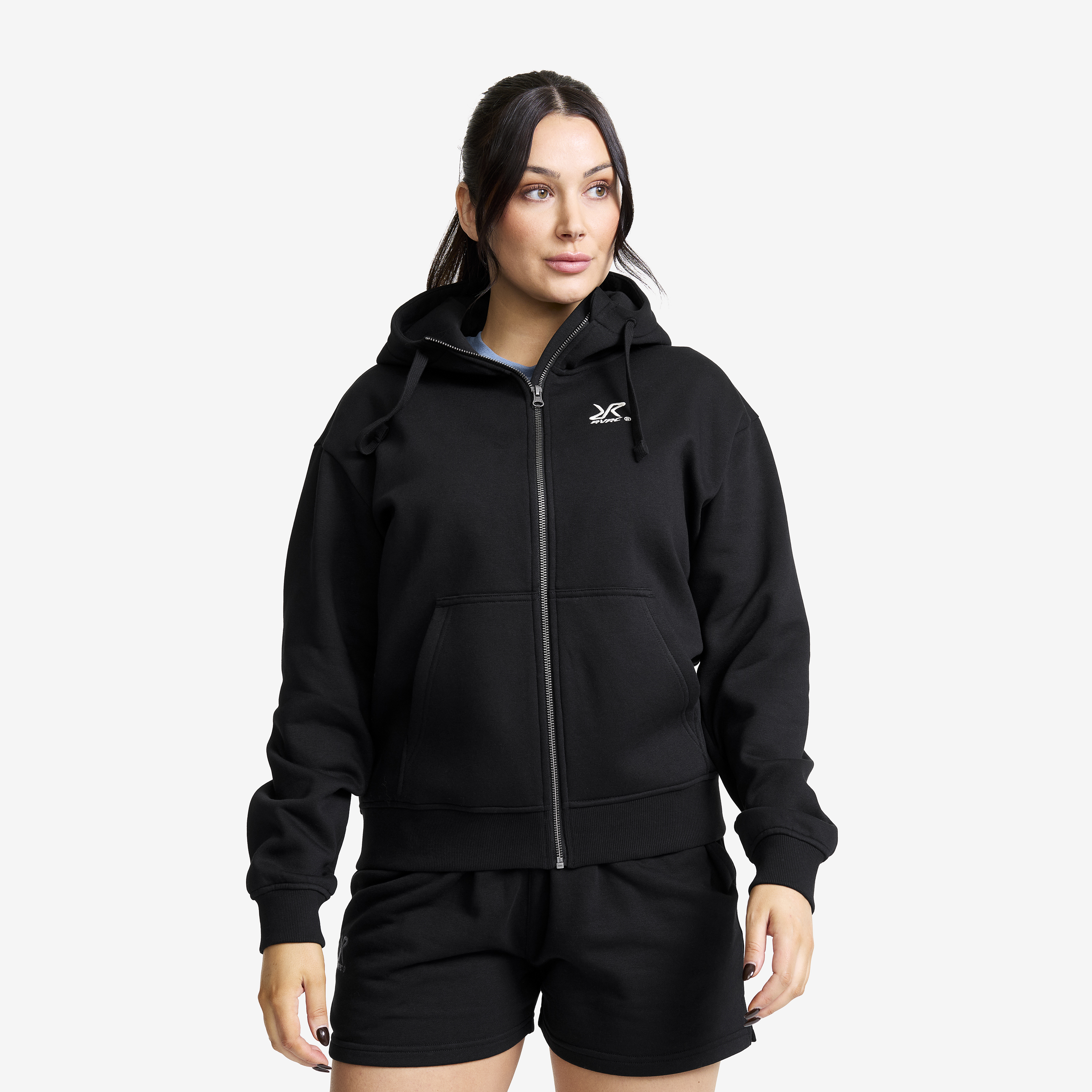 RVRC Full-zip Hoodie Dame Black, Størrelse:2XL - Dame > Overdele > Hoodies & Sweatshirts