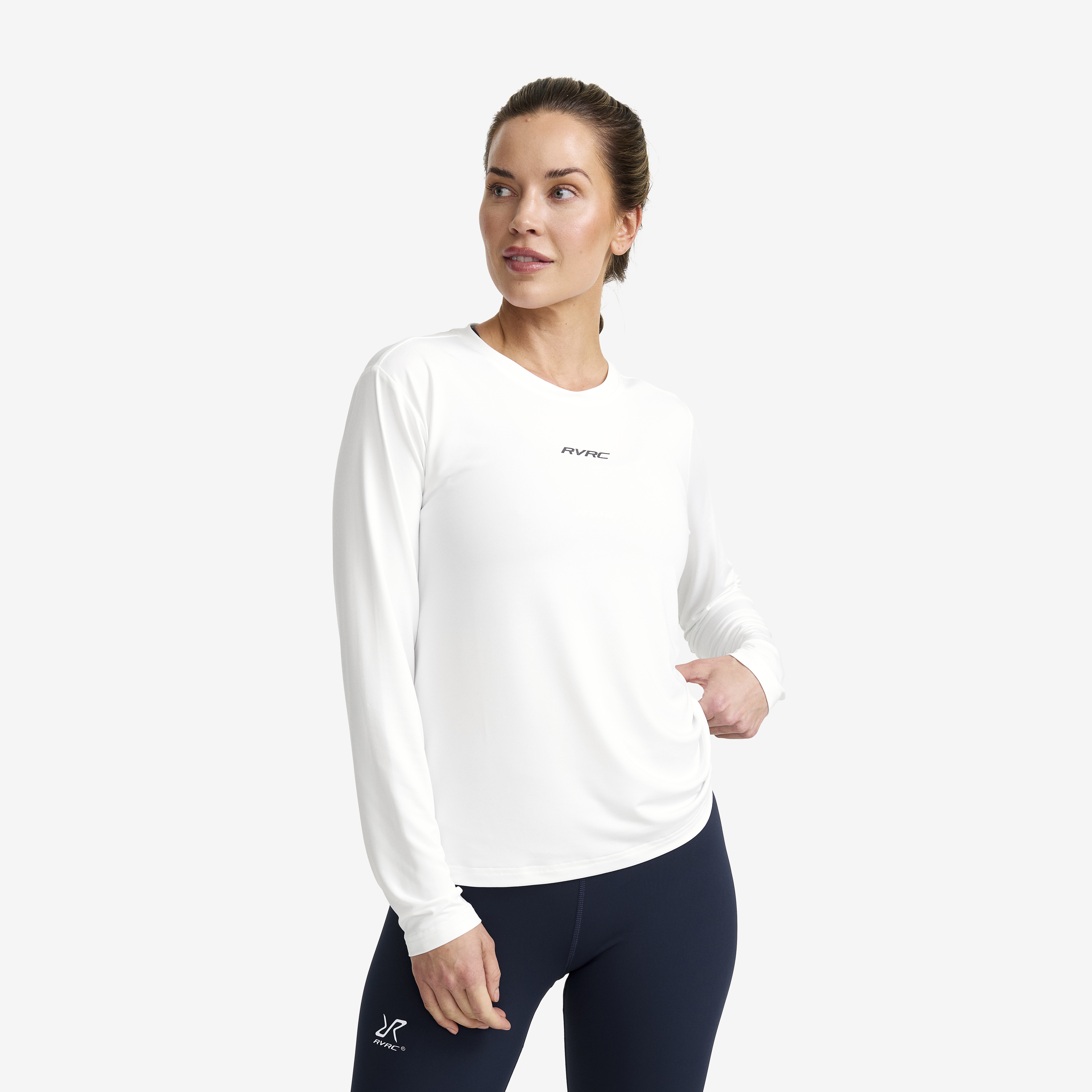 Direction Active Long-sleeved T-shirt Dam White, :4XL