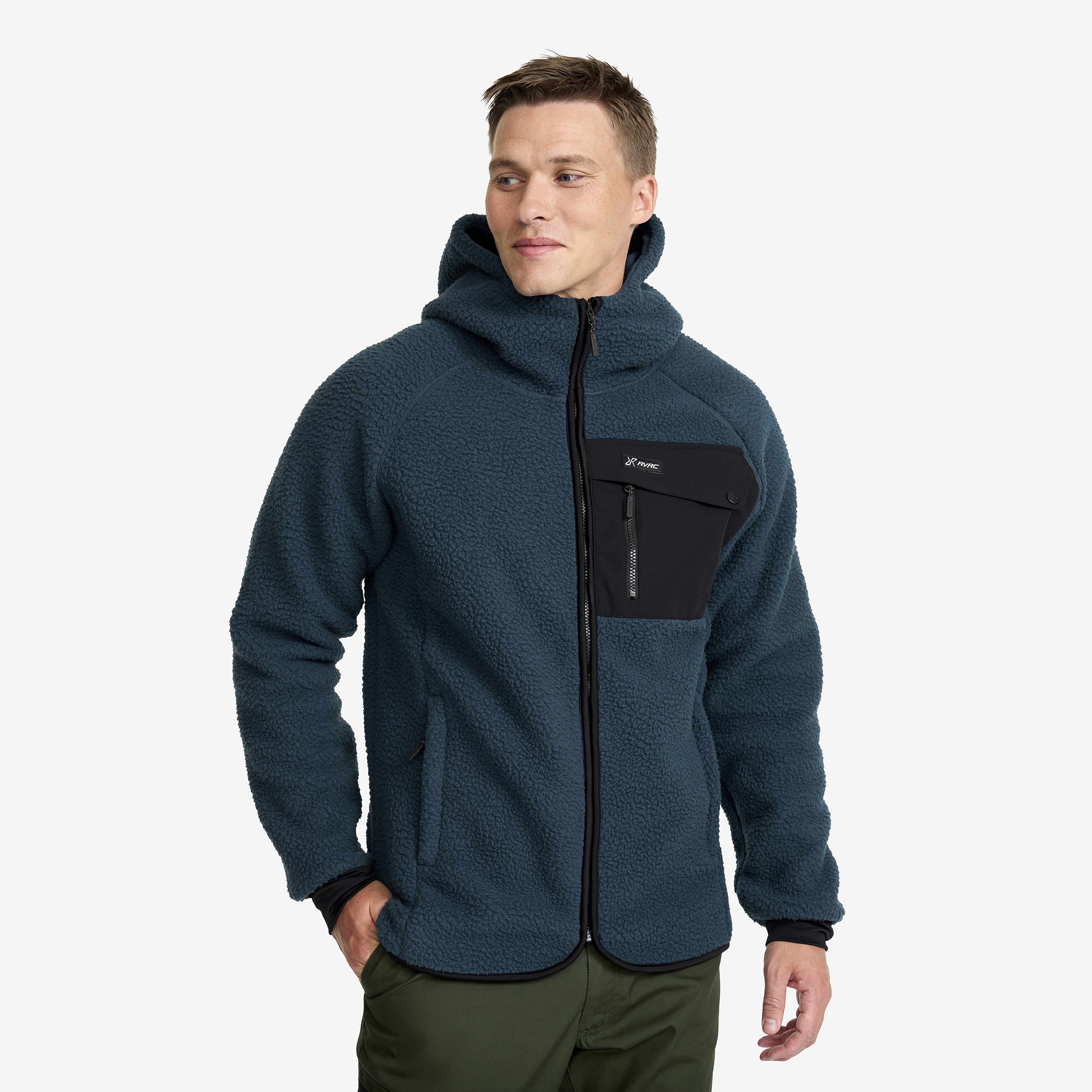 Sherpa Hoodie Herre Moonlit Ocean