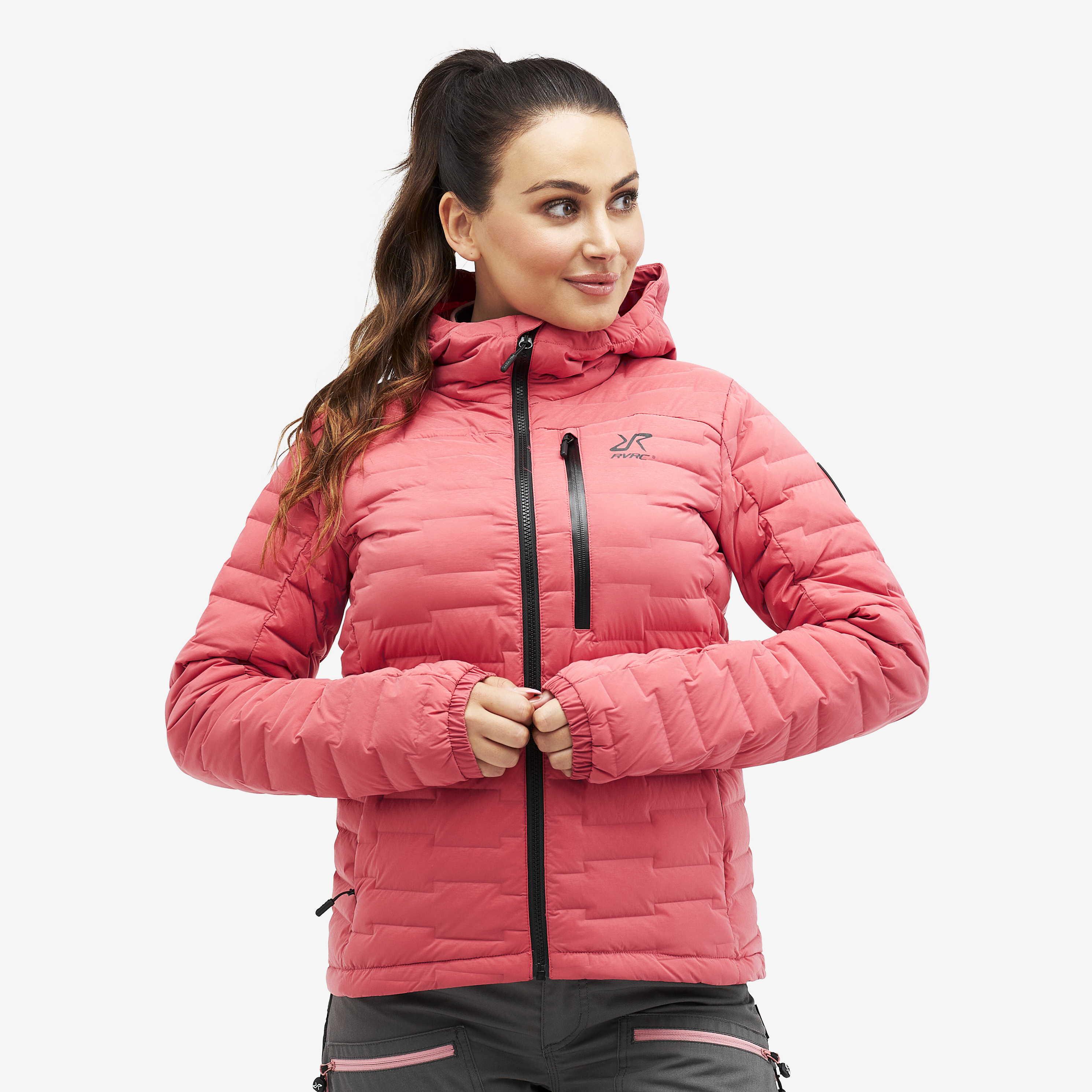Flex Down Jacket Holly Berry Mujeres