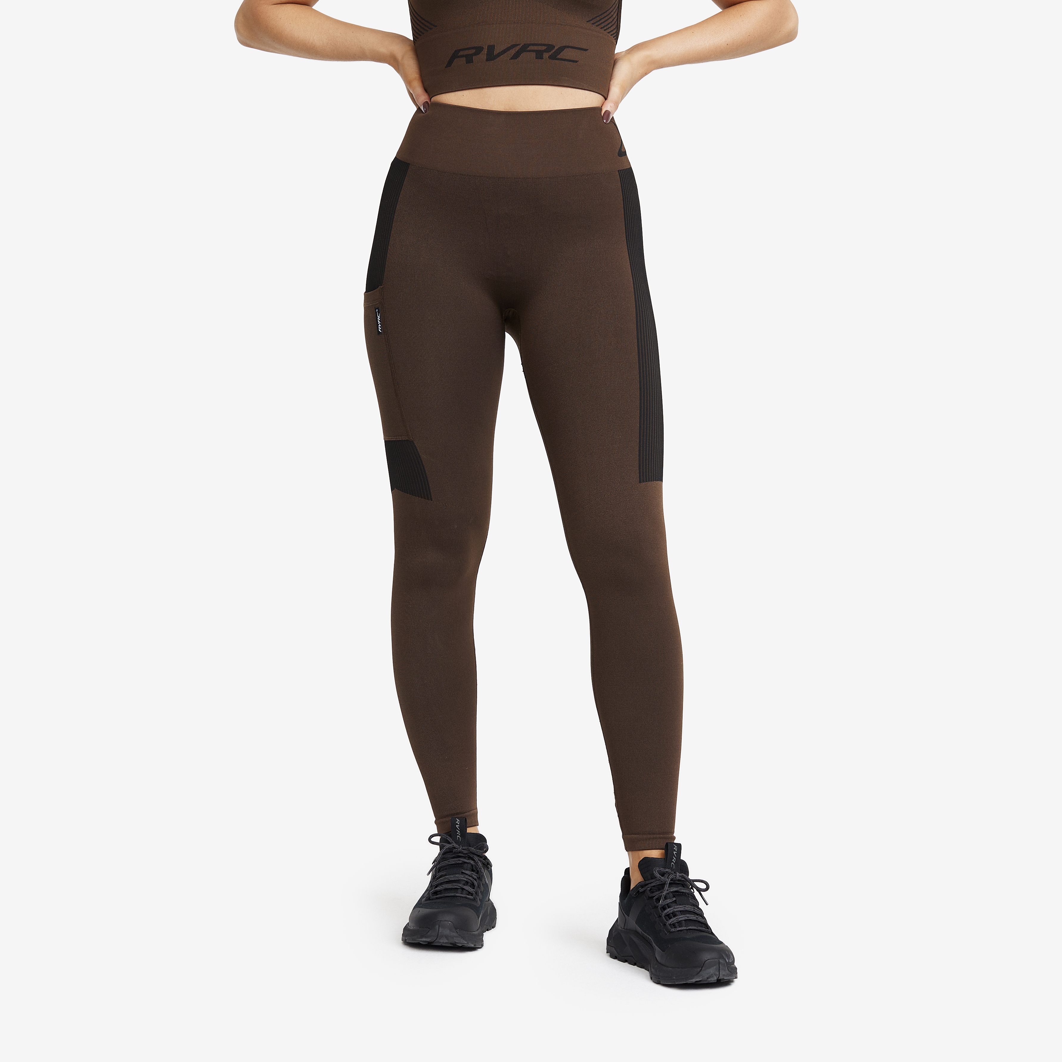 Descent Seamless Tights – Dam – Chocolate Chip Storlek:S-M – Outdoor Tights