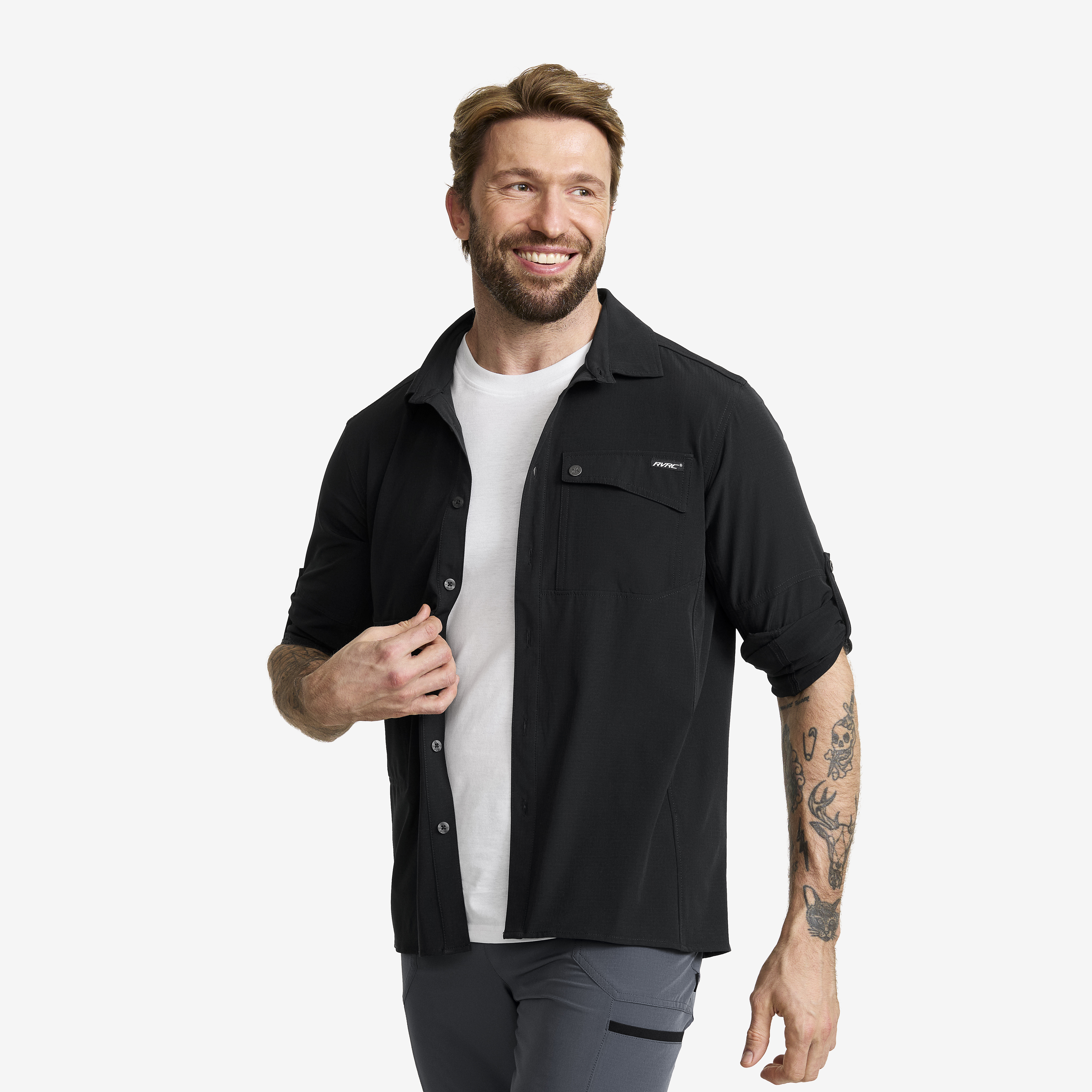 Gradient Pro UV Shirt Black Heren,