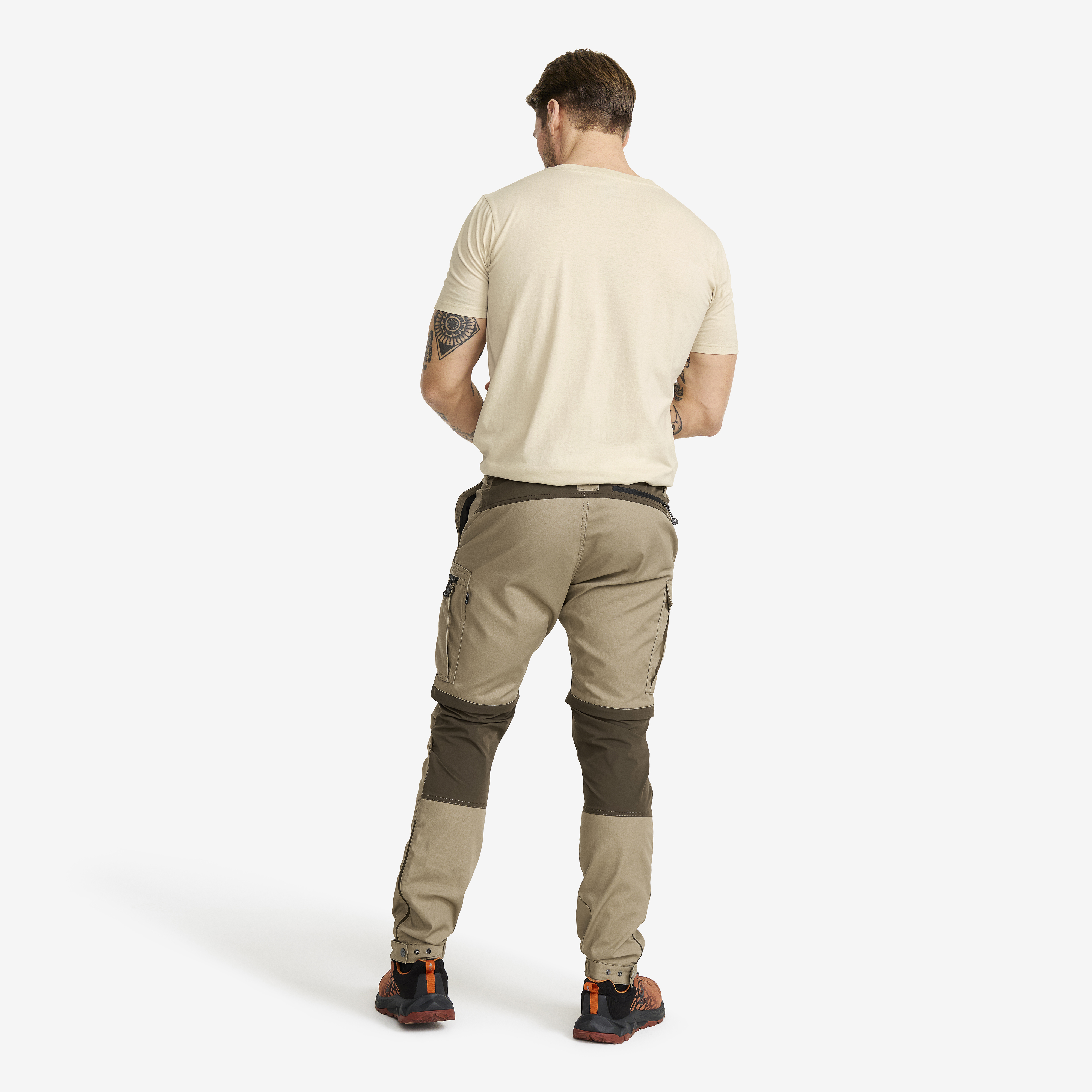 Rambler Lightweight Zip-off Pants Men Mud/Brindle | RevolutionRace