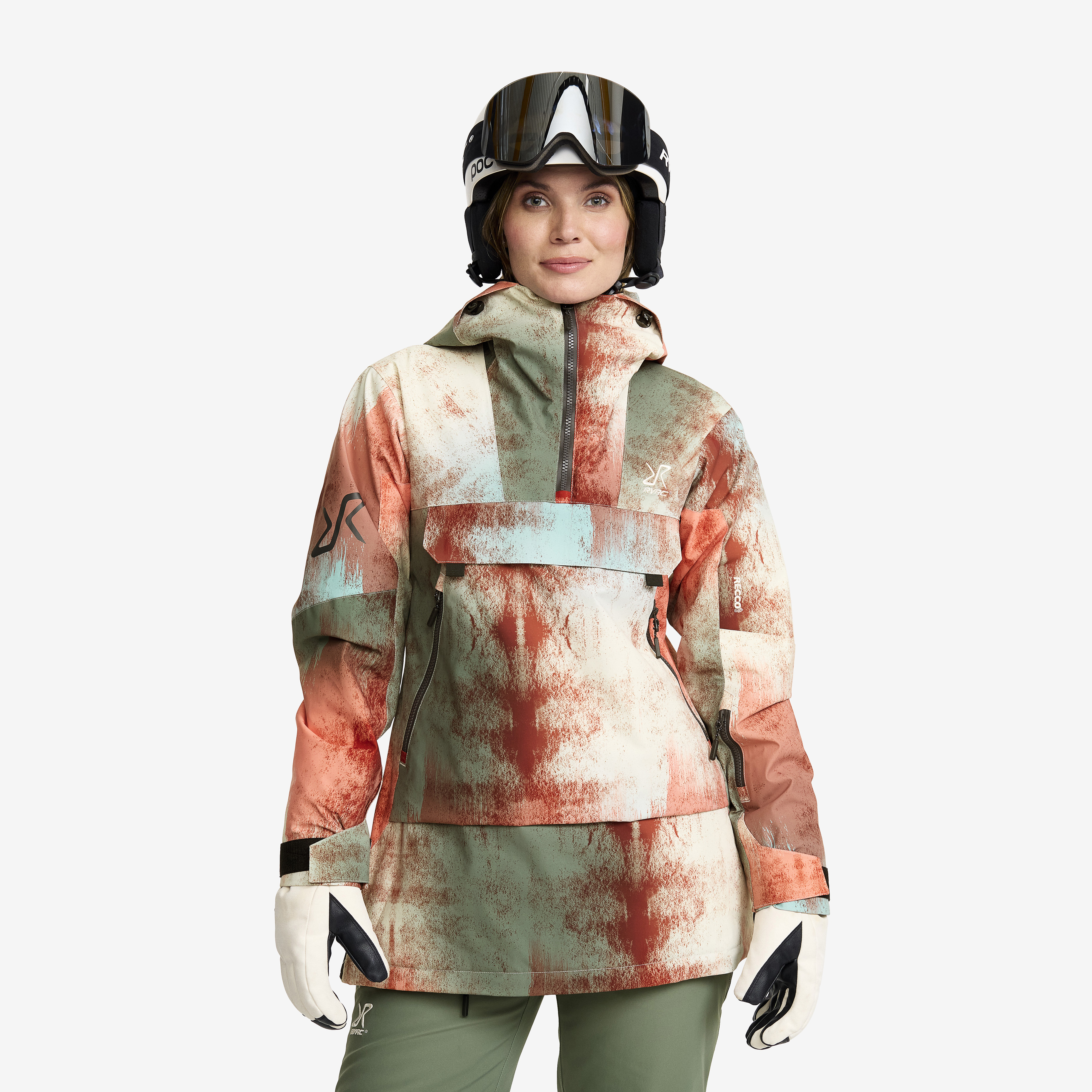 Halo 2L Insulated Ski Anorak Bruschetta/Dusty Green Dames