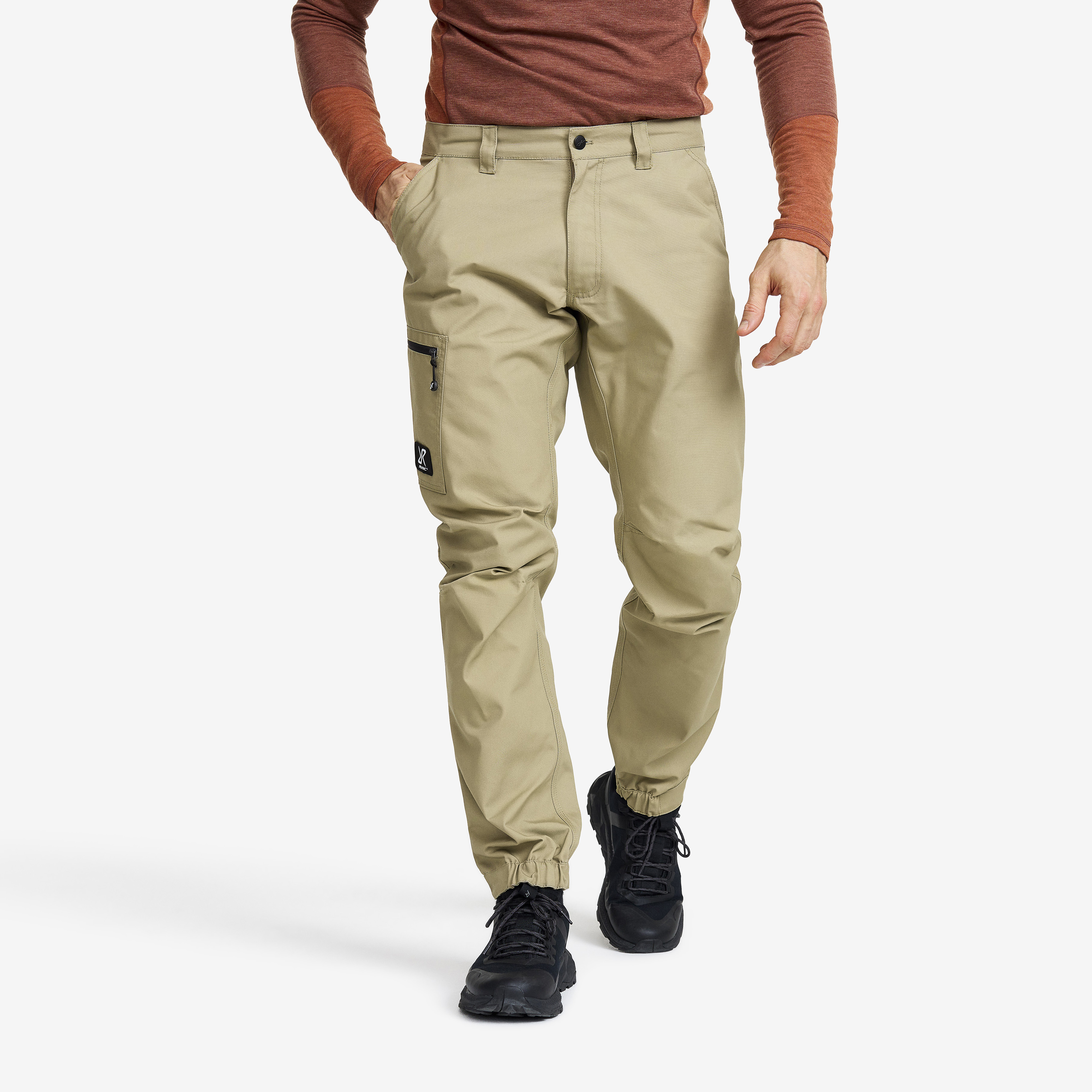 Outdoor Basic Pants Khaki Uomo