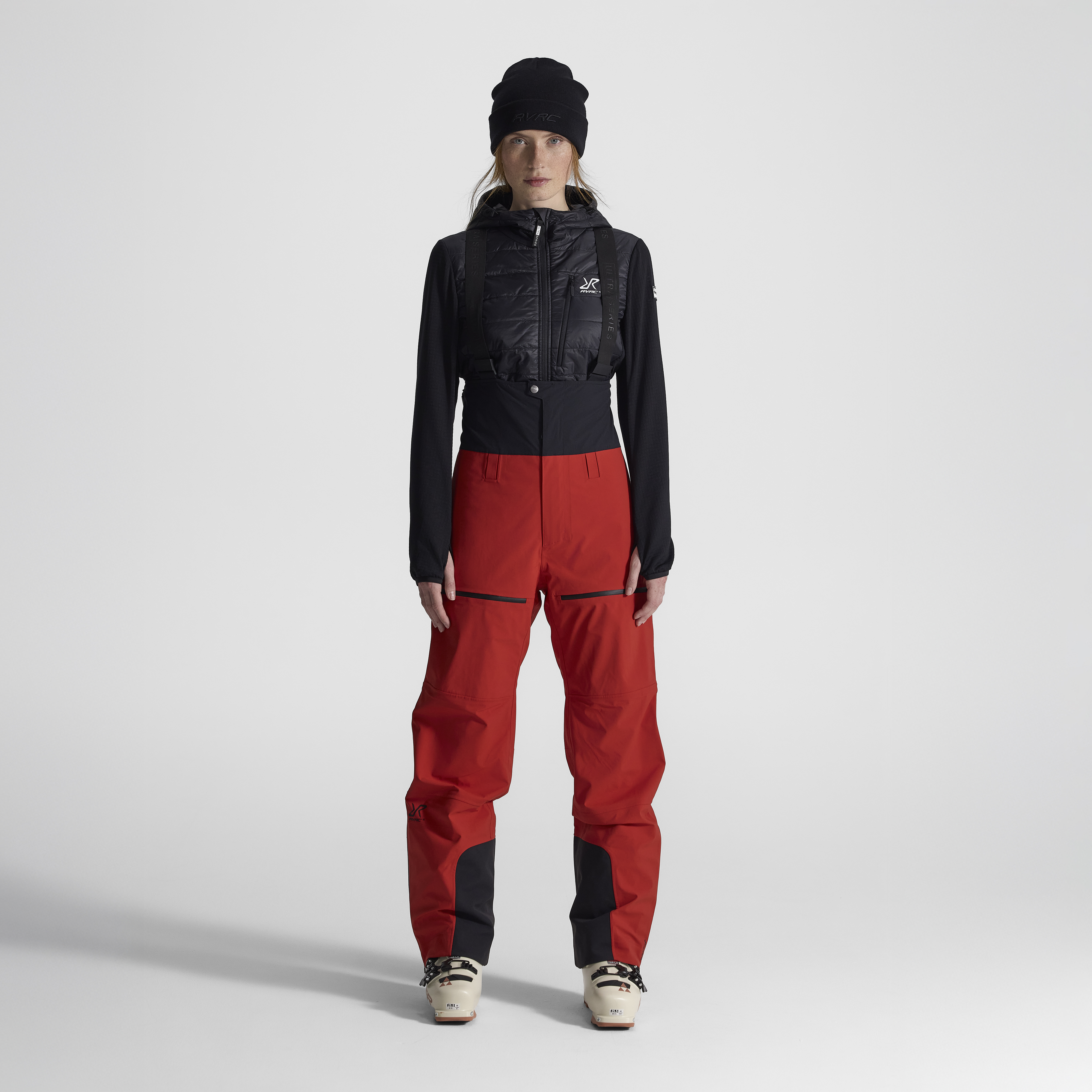 Ultra 3L Shell Bib Dam Aura Red, :2XL