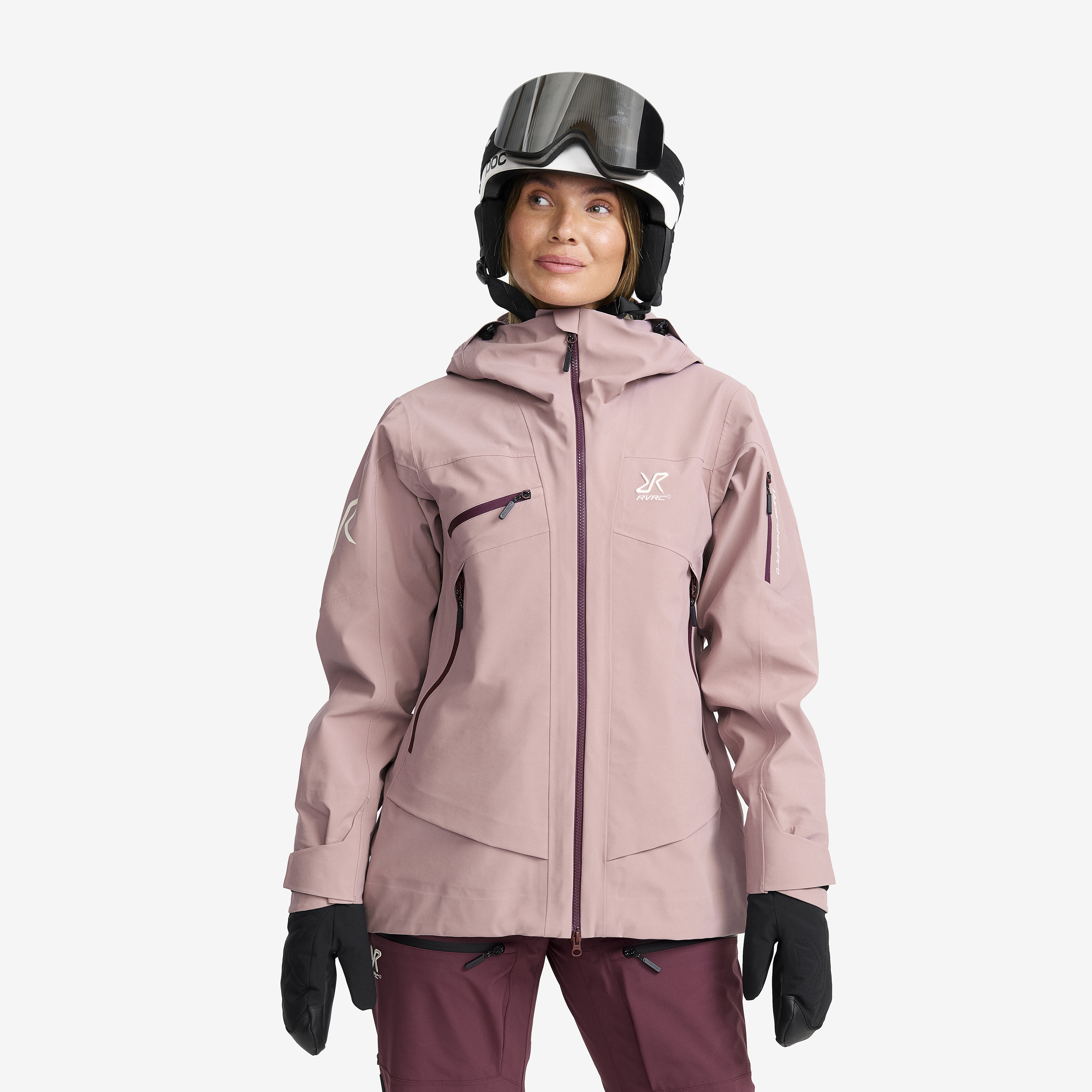 Atlas 3L Ski Jacket Dusty Mauve Naiset,