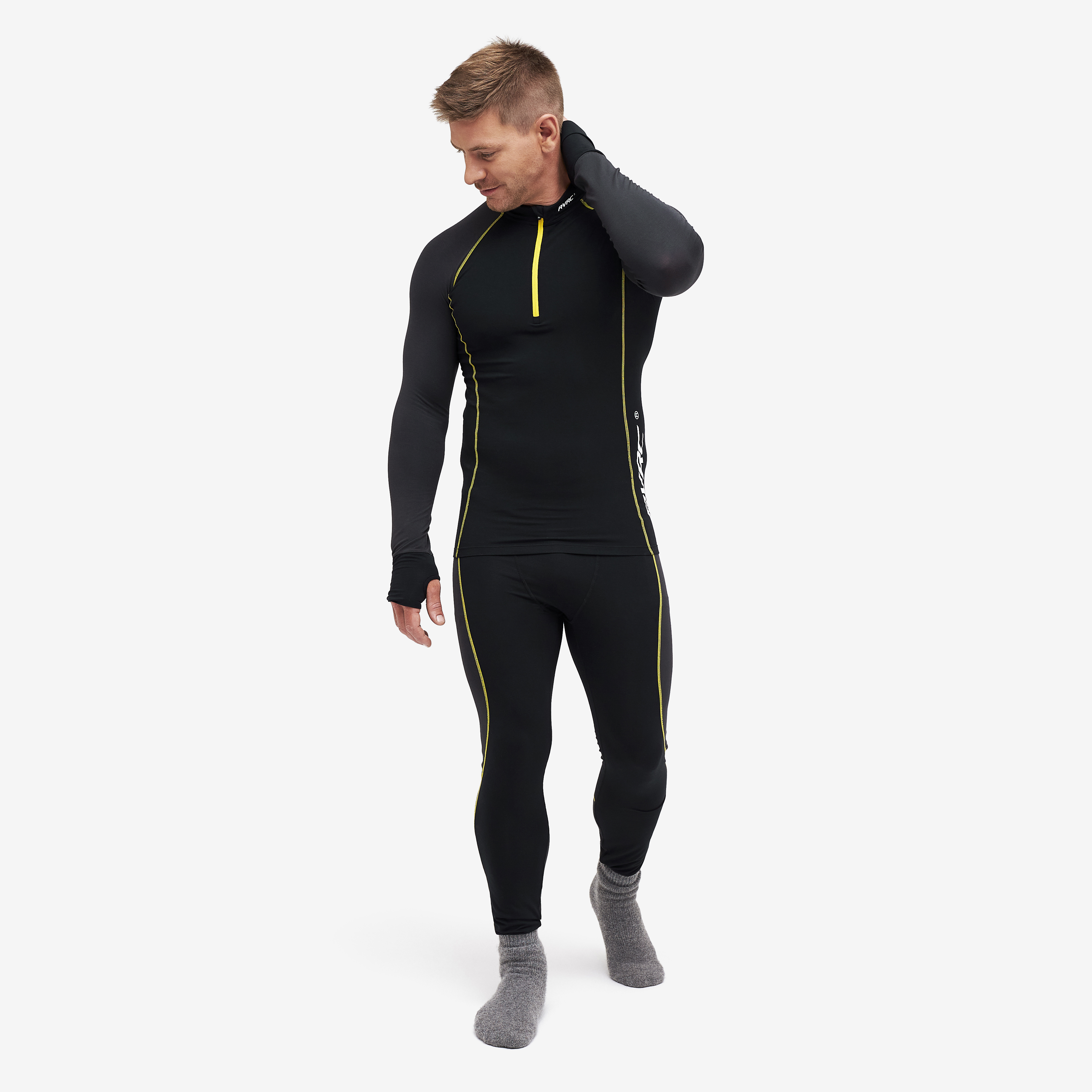 Bambooskin Base Layer Set Anthracite Hombres