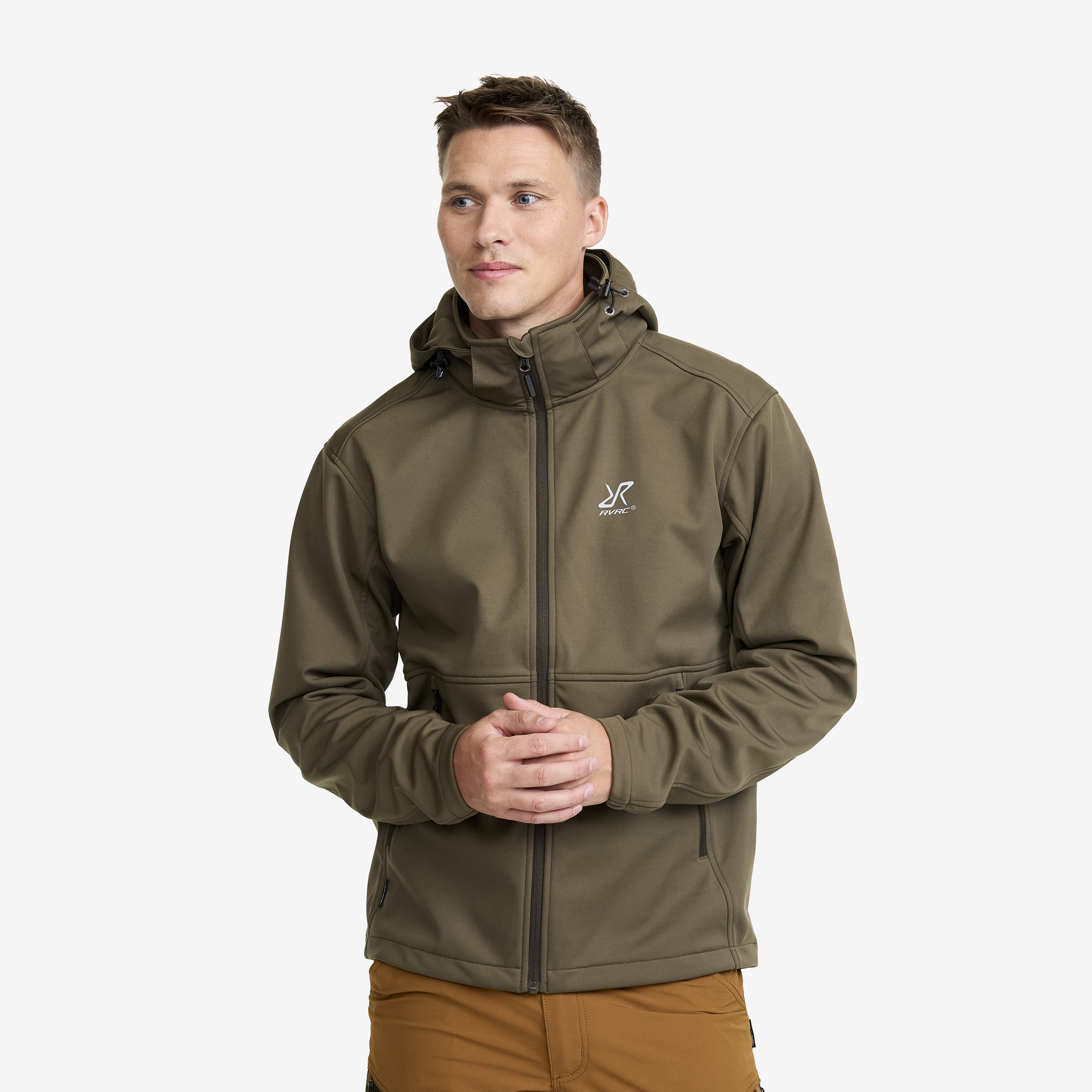Responder Softshell Jacket Herr Light Moss Gray, :3XL