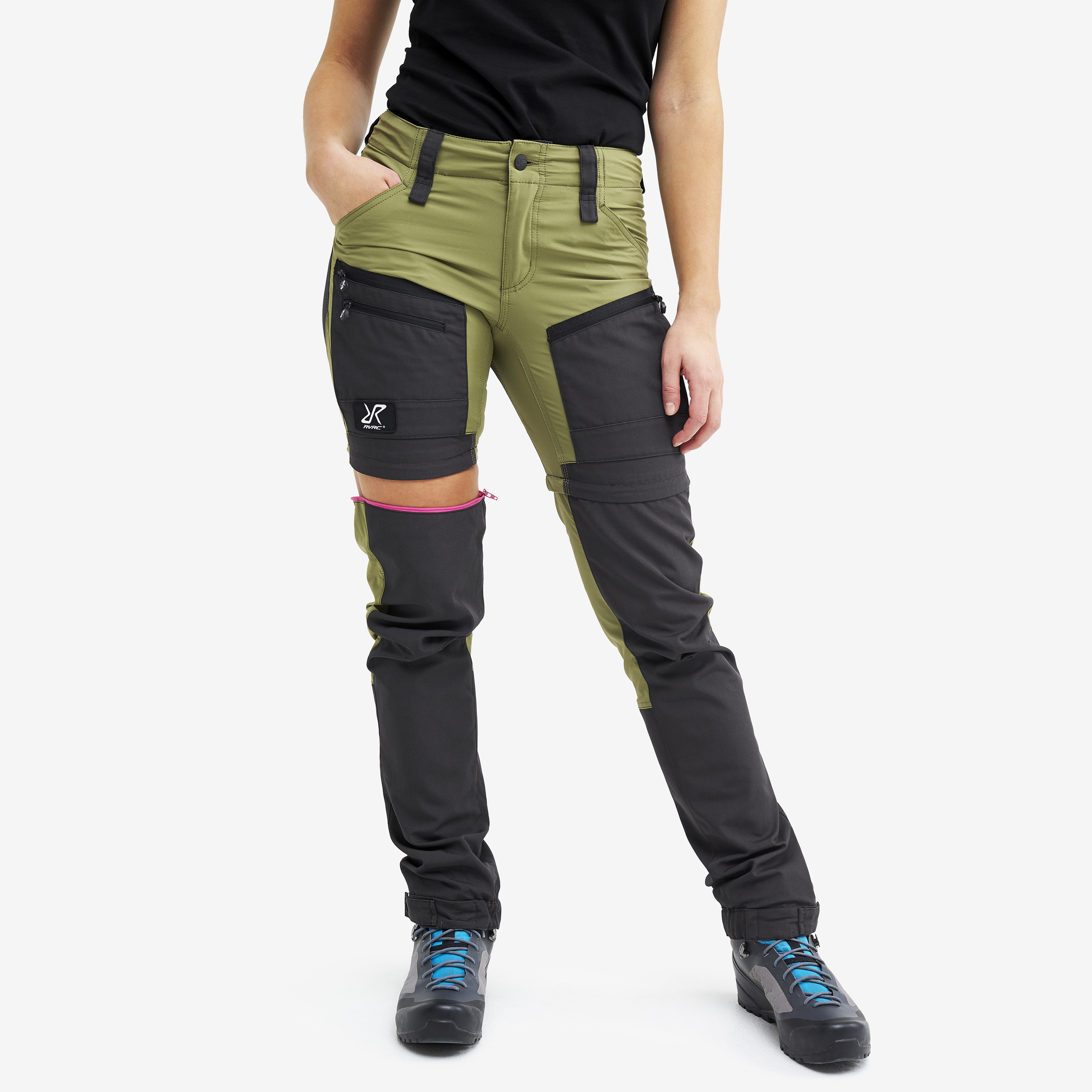 RVRC GP Pro Zipoff Pants Women Pine Green RevolutionRace