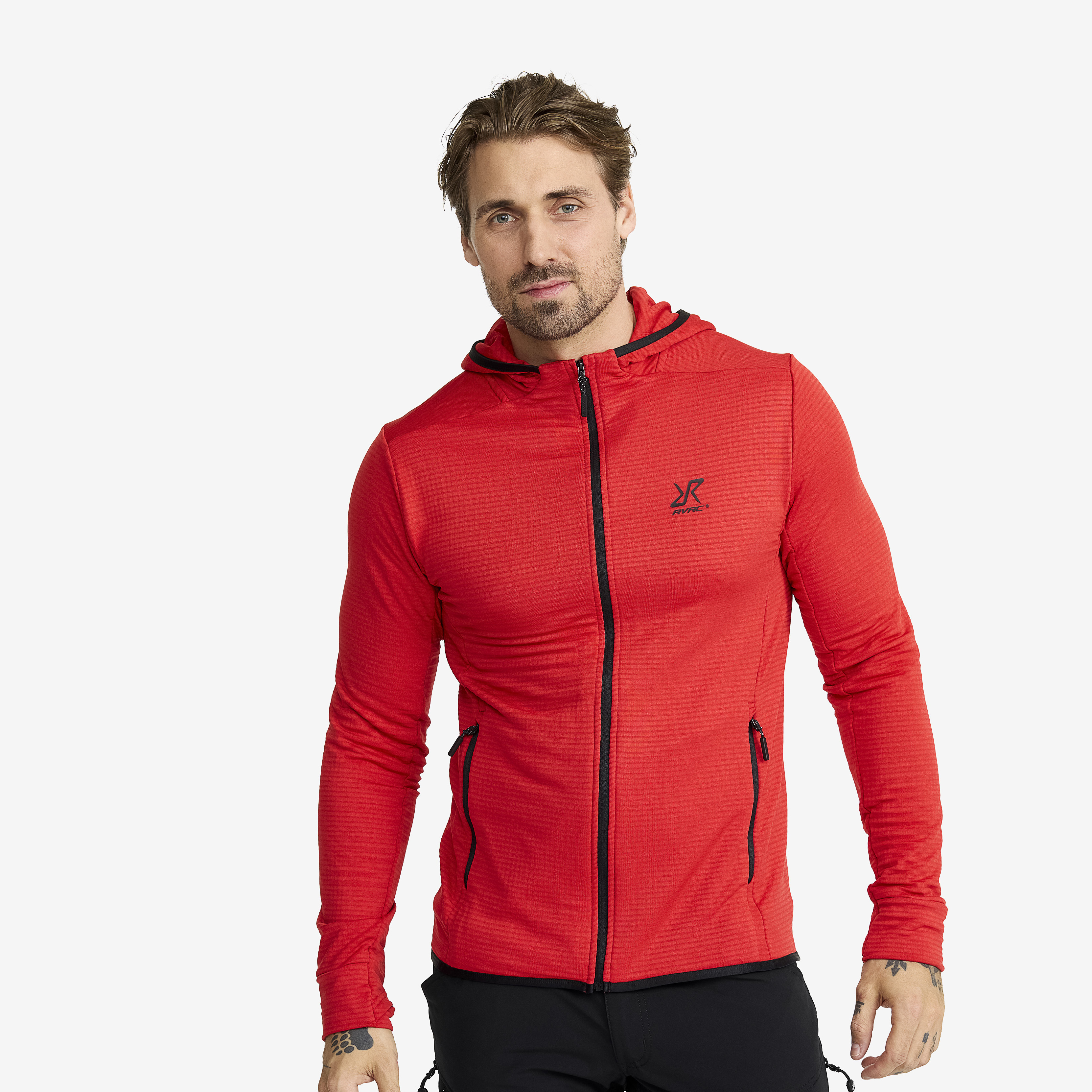 Waffle Hoodie Herre Mars Red