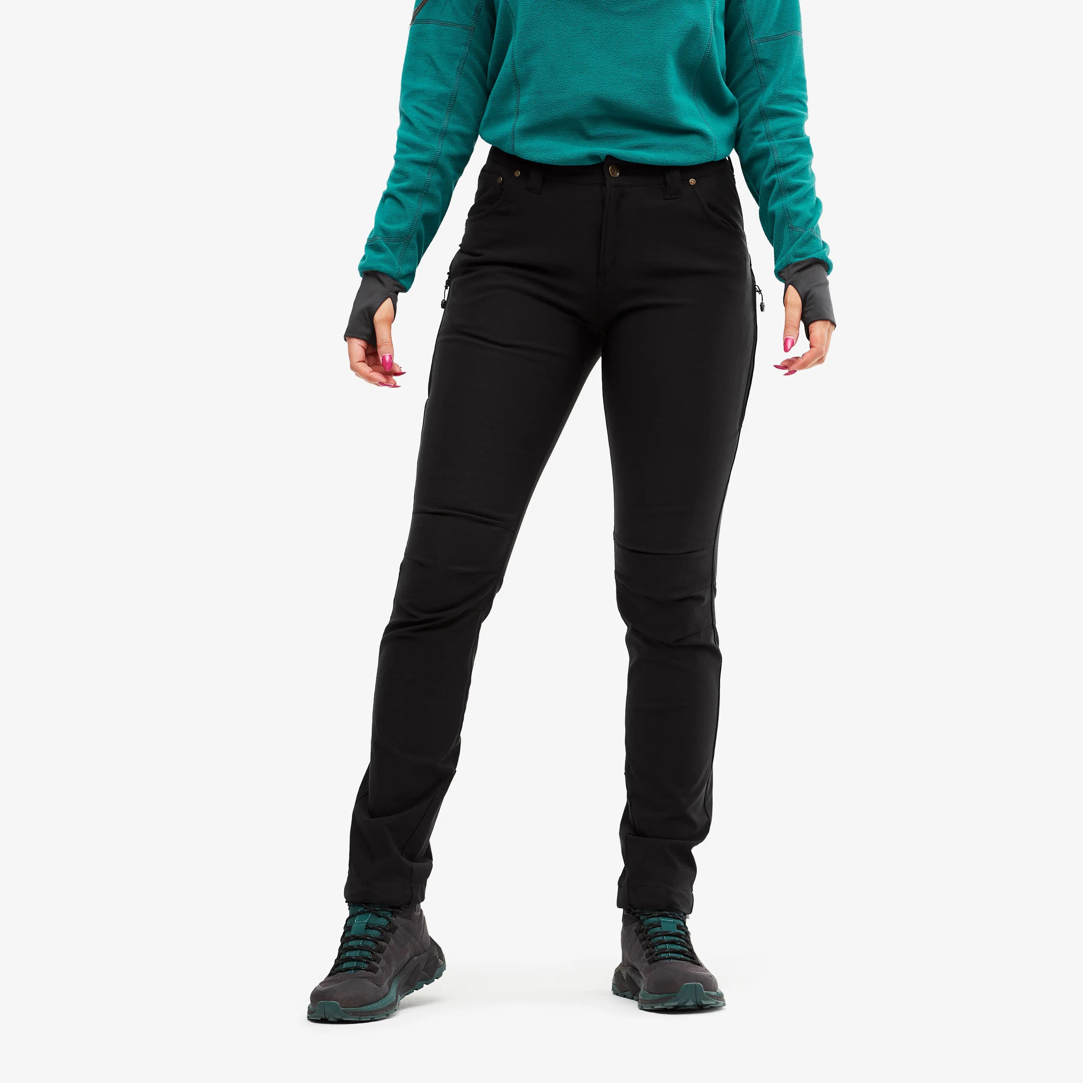 Adrenaline Outdoor Jeans Dame Black, Størrelse:XS - Outdoor Jeans