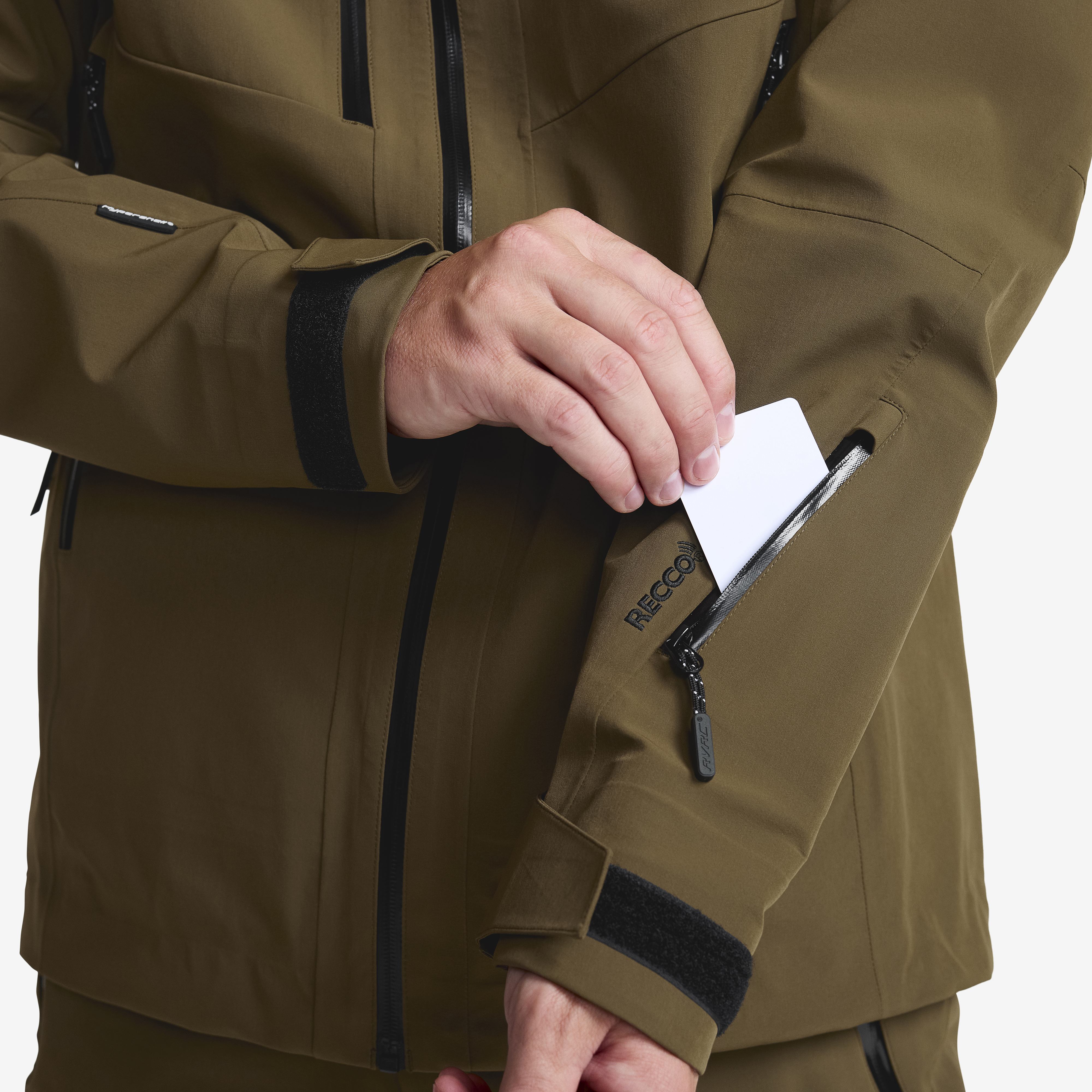Cyclone Shells Cyclone 3L Shell Jacket Herre Dark Olive | RevolutionRace