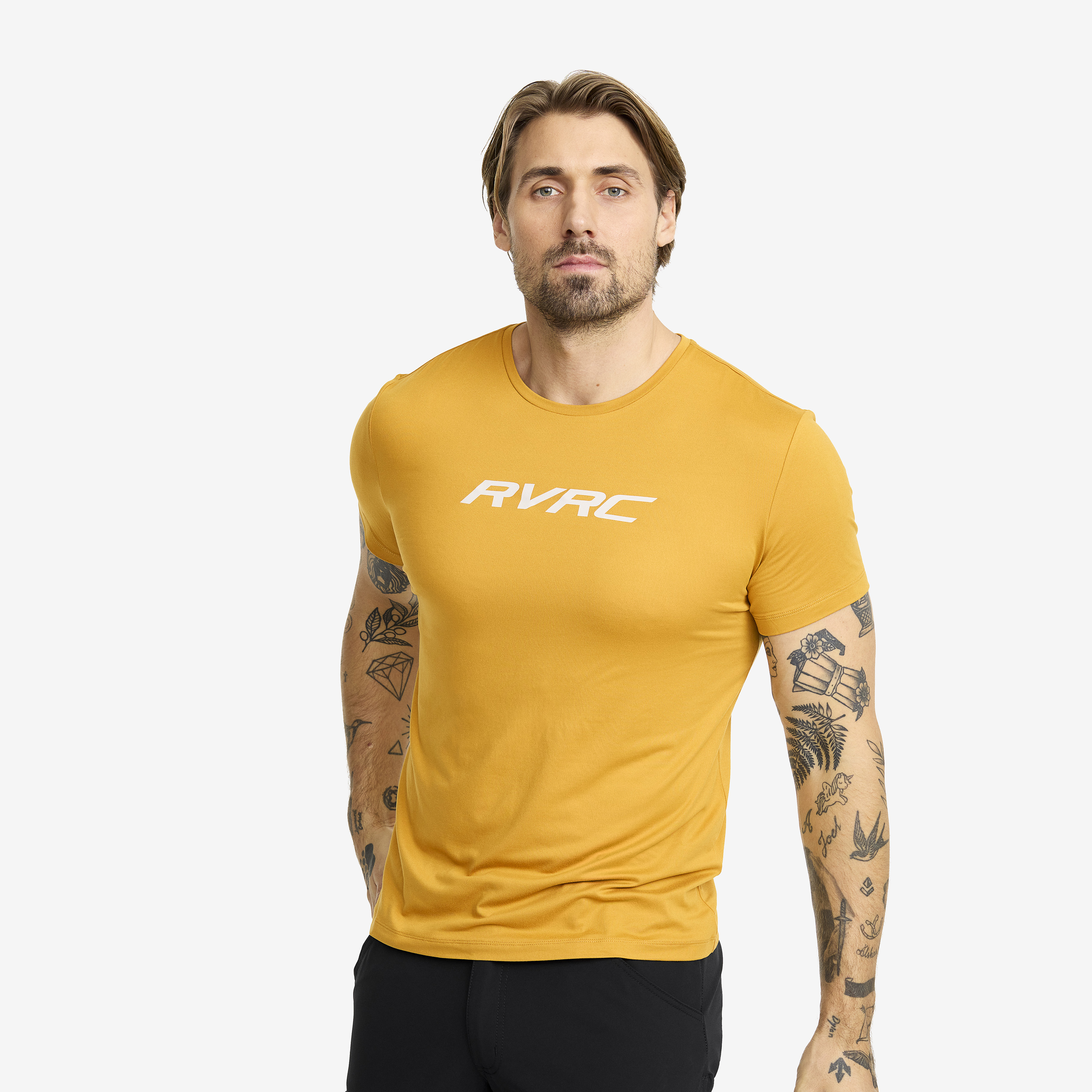 Mission Logo Slim Fit T-shirt Harvest Gold Hombres,