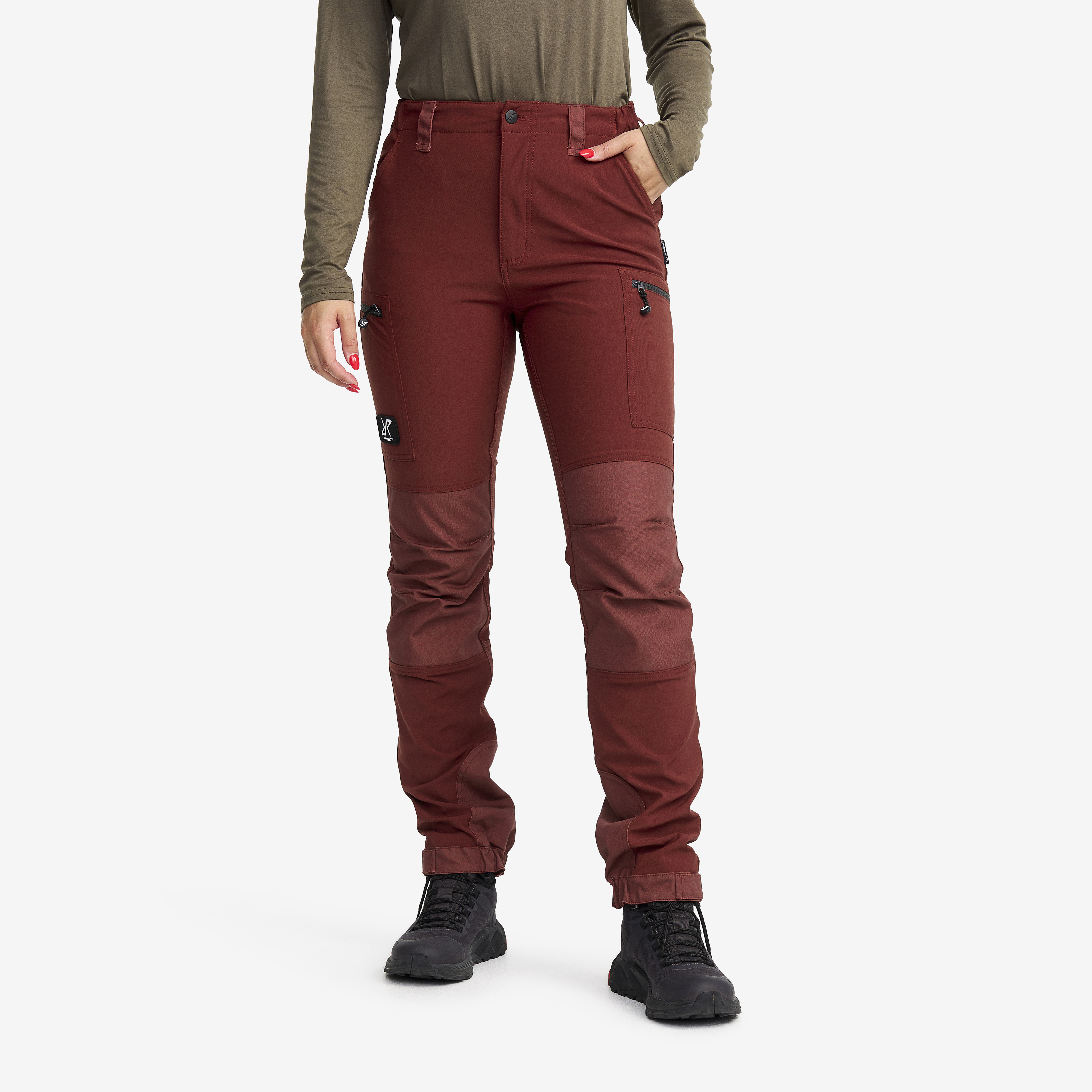 Nordwand Highwaist Stretch Trousers Earth Women