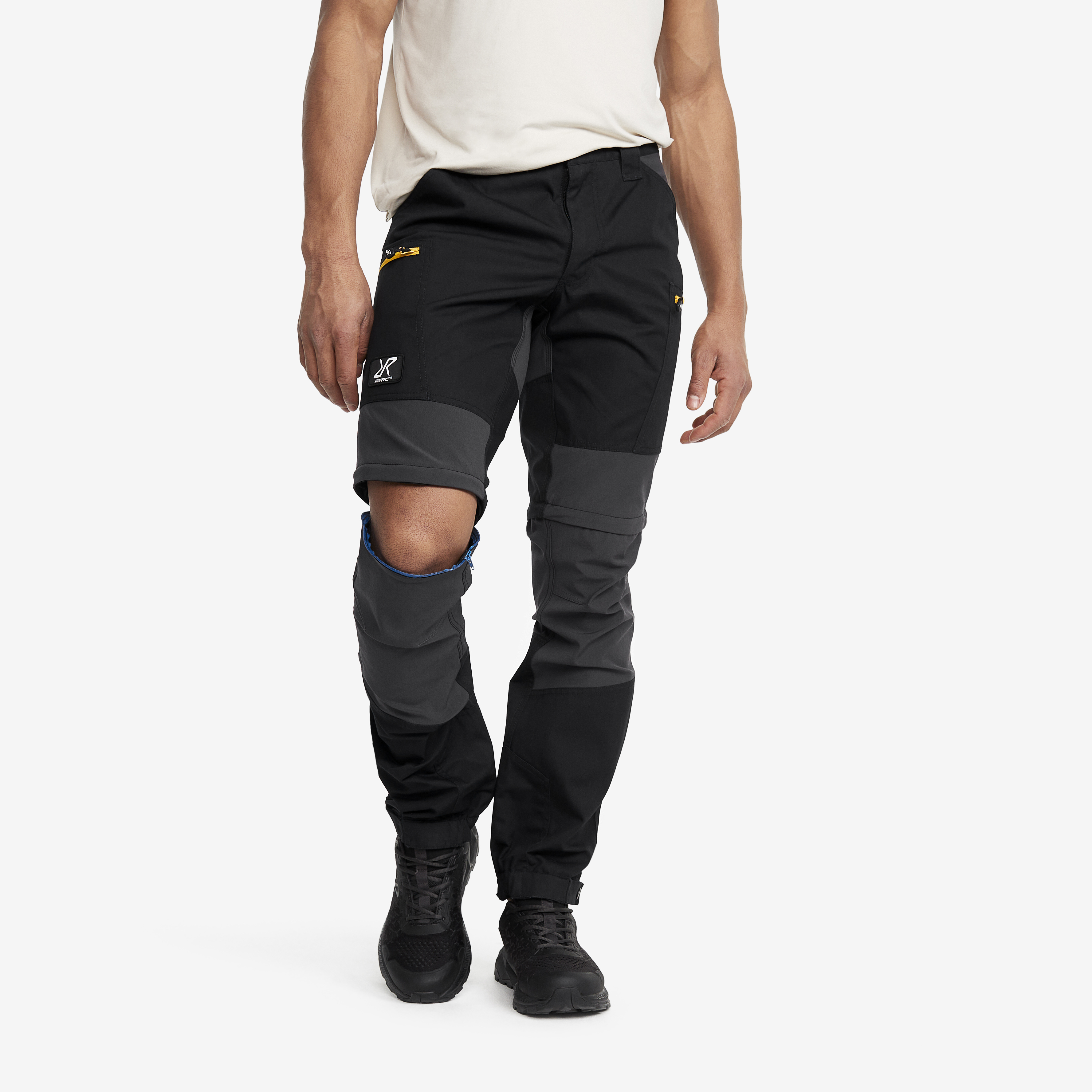Nordwand Pro Zip-off Pants Black/Yellow Heren