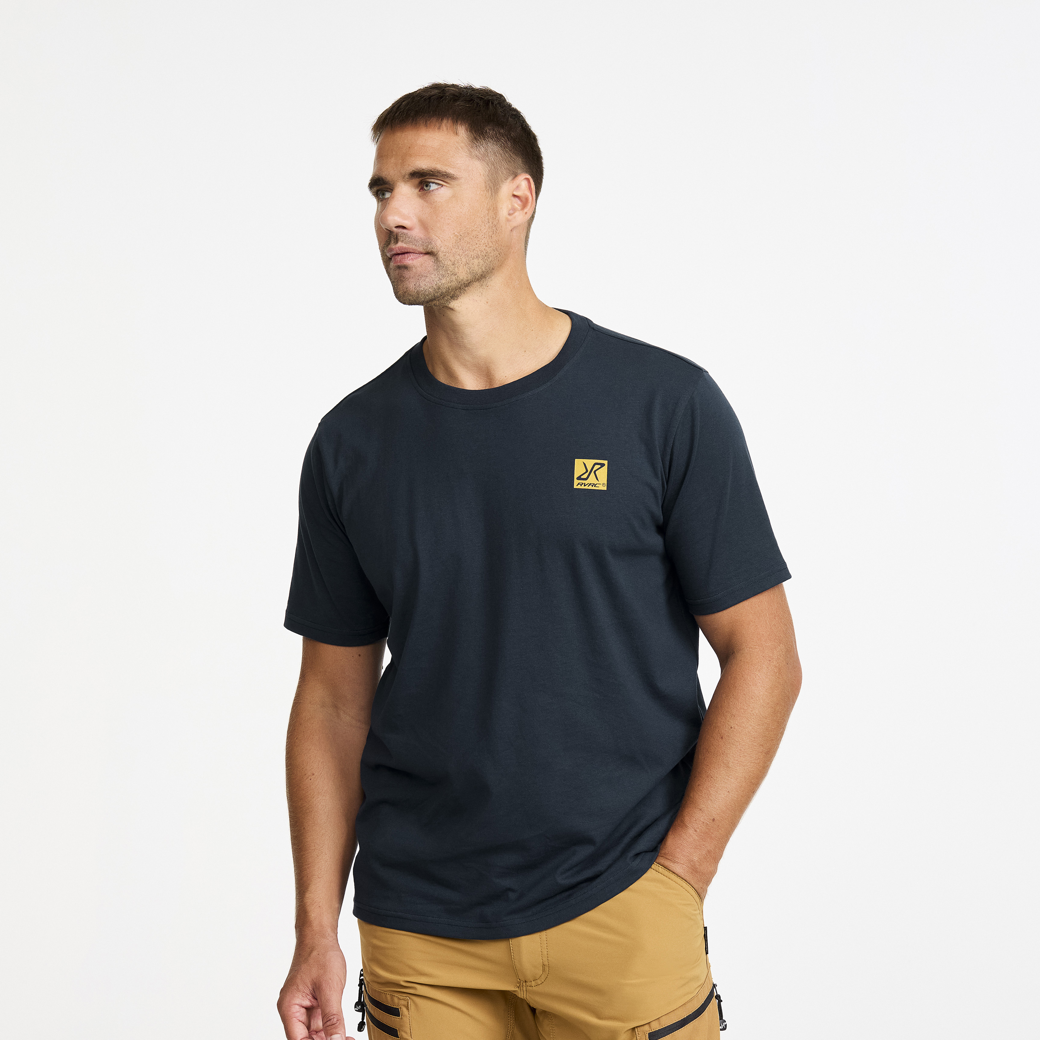 Easy Graphic Nature Lines T-shirt Herre Blueberry