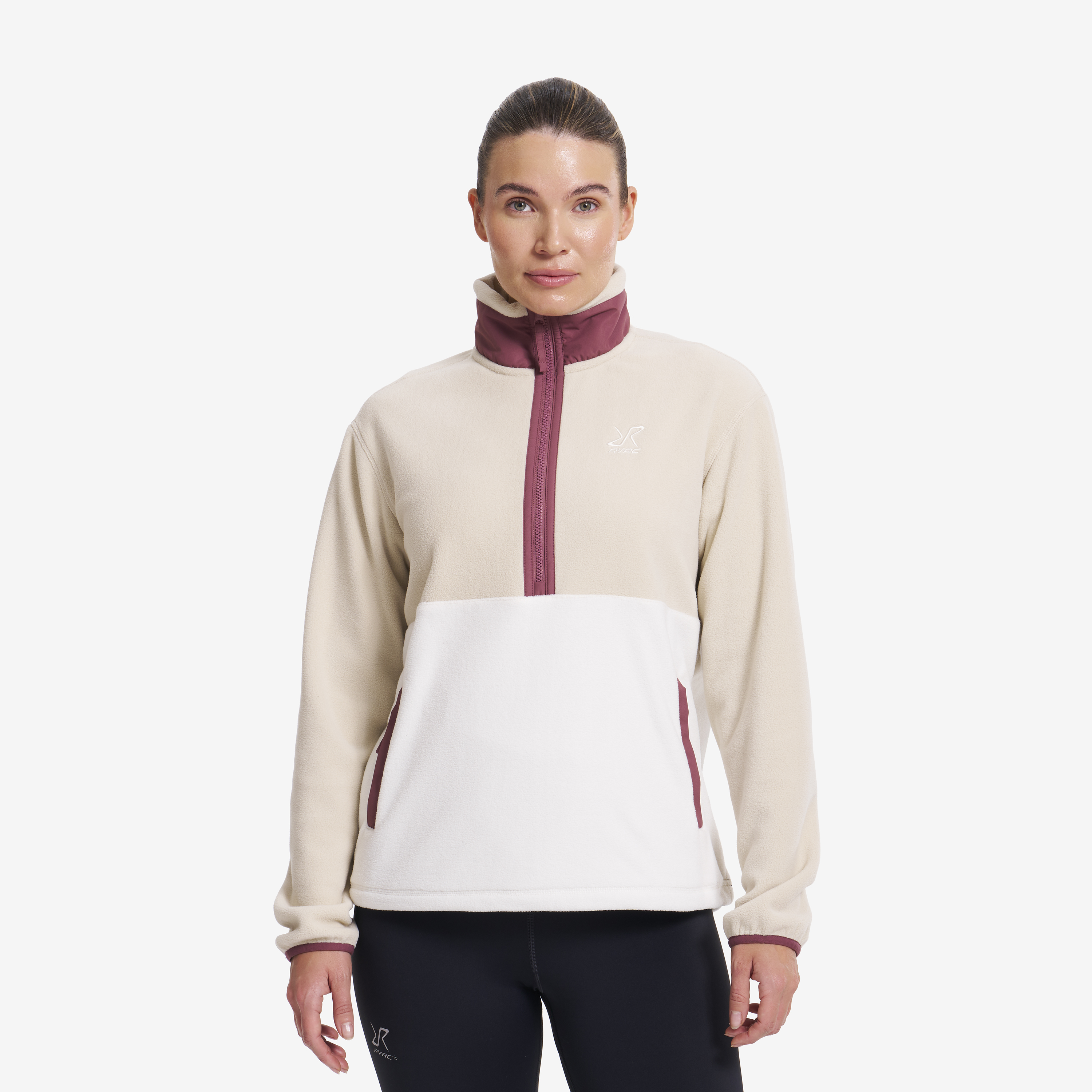 Woodland Half-zip Fleece Tofu/Peyote Naiset,