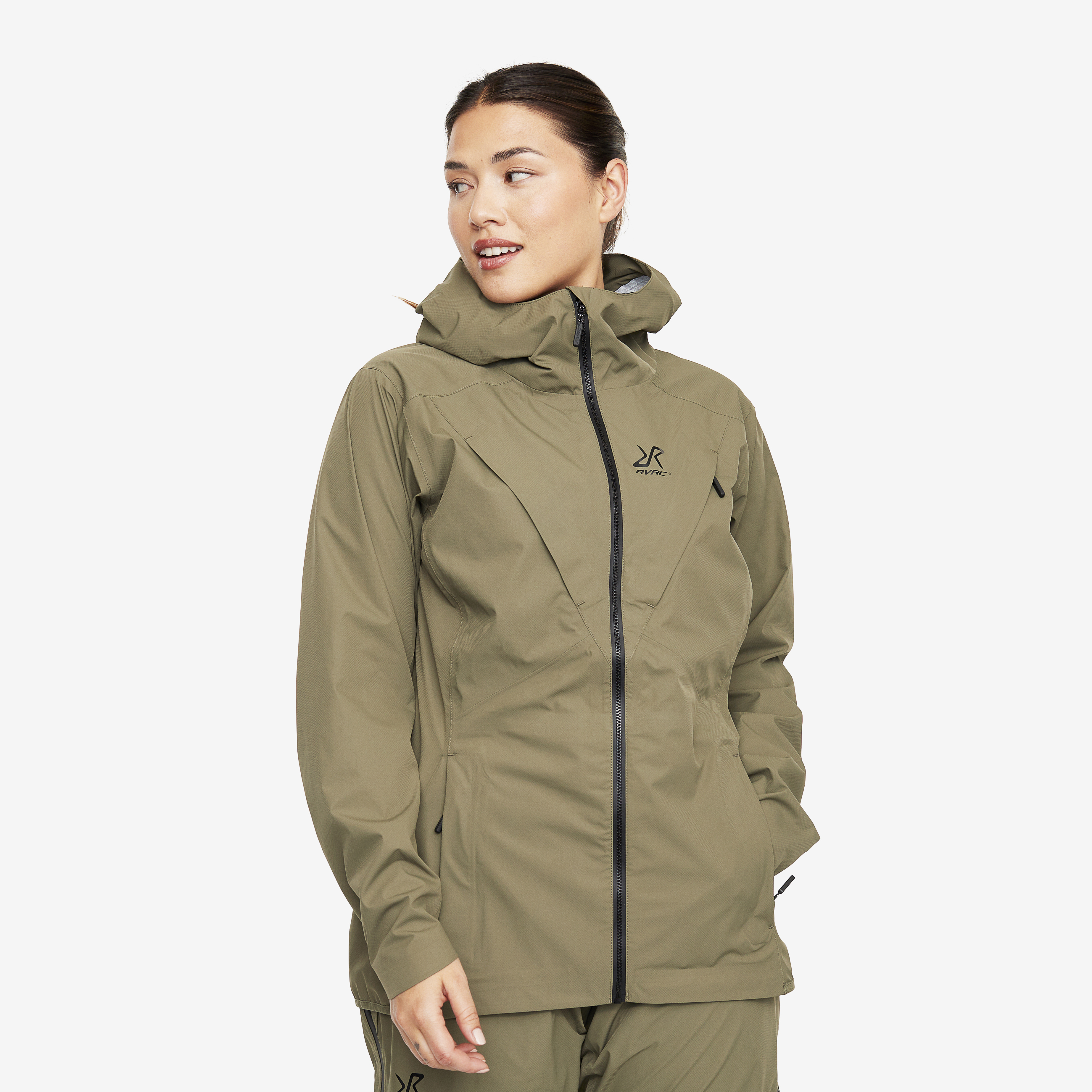 Typhoon waterproof jacket for women in green