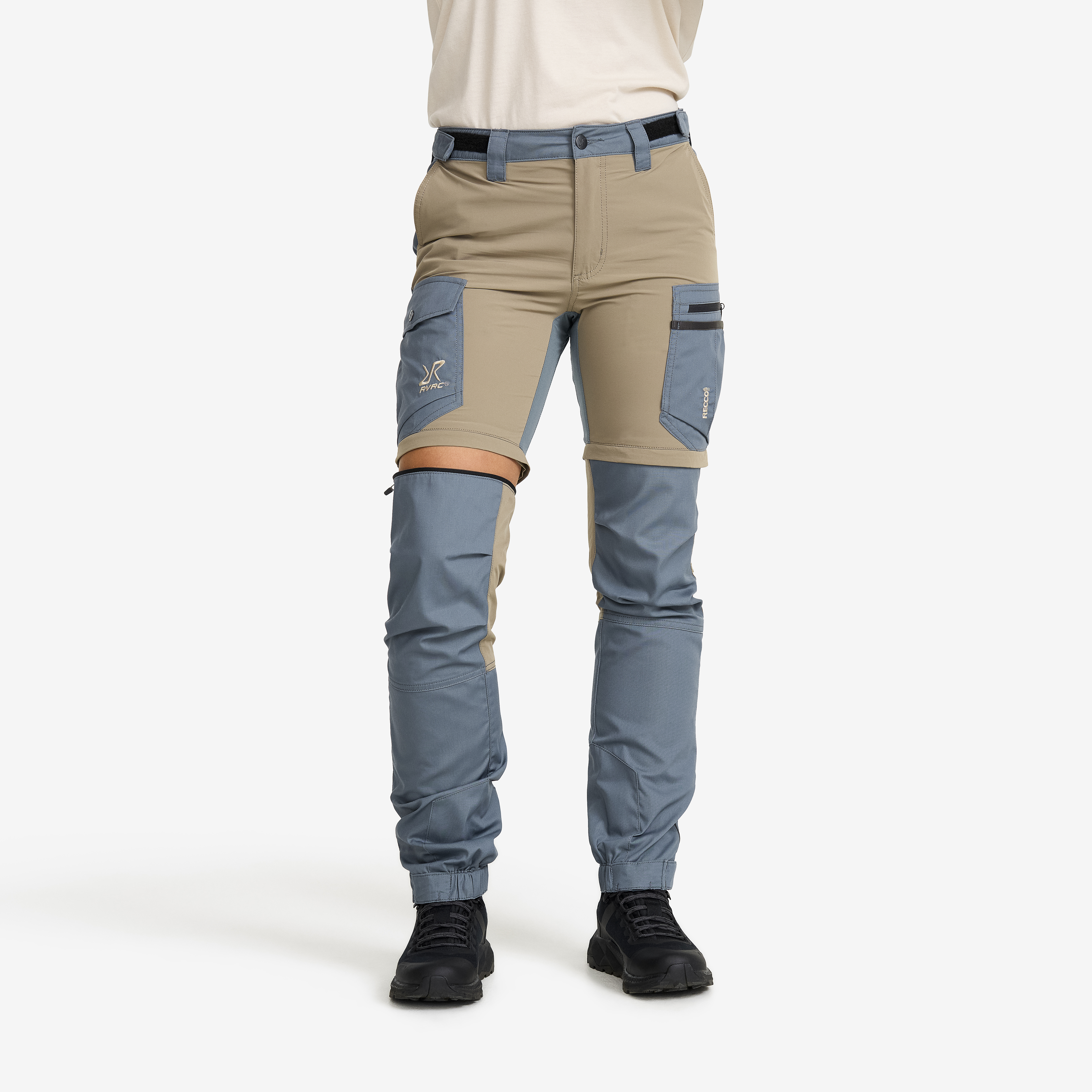 Rambler Lightweight Zip-off Pants Dam Stormy Weather/Brindle, :L