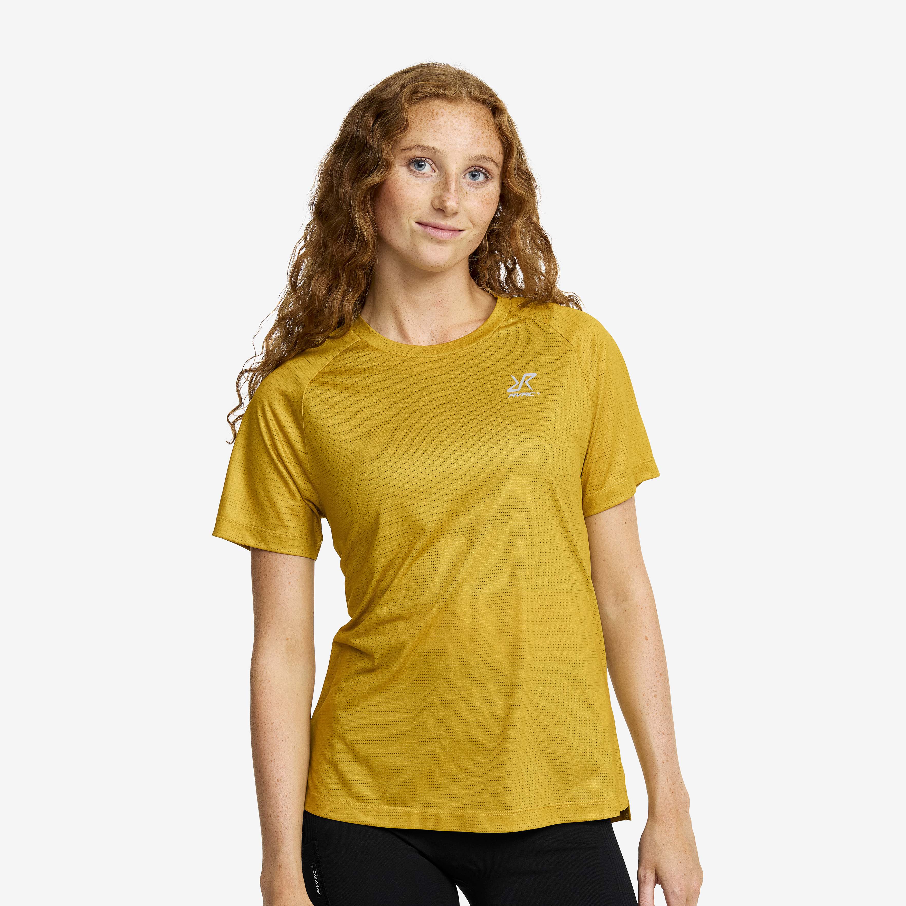 Intensity Light Crew Neck T-shirt Golden Palm Naistele,