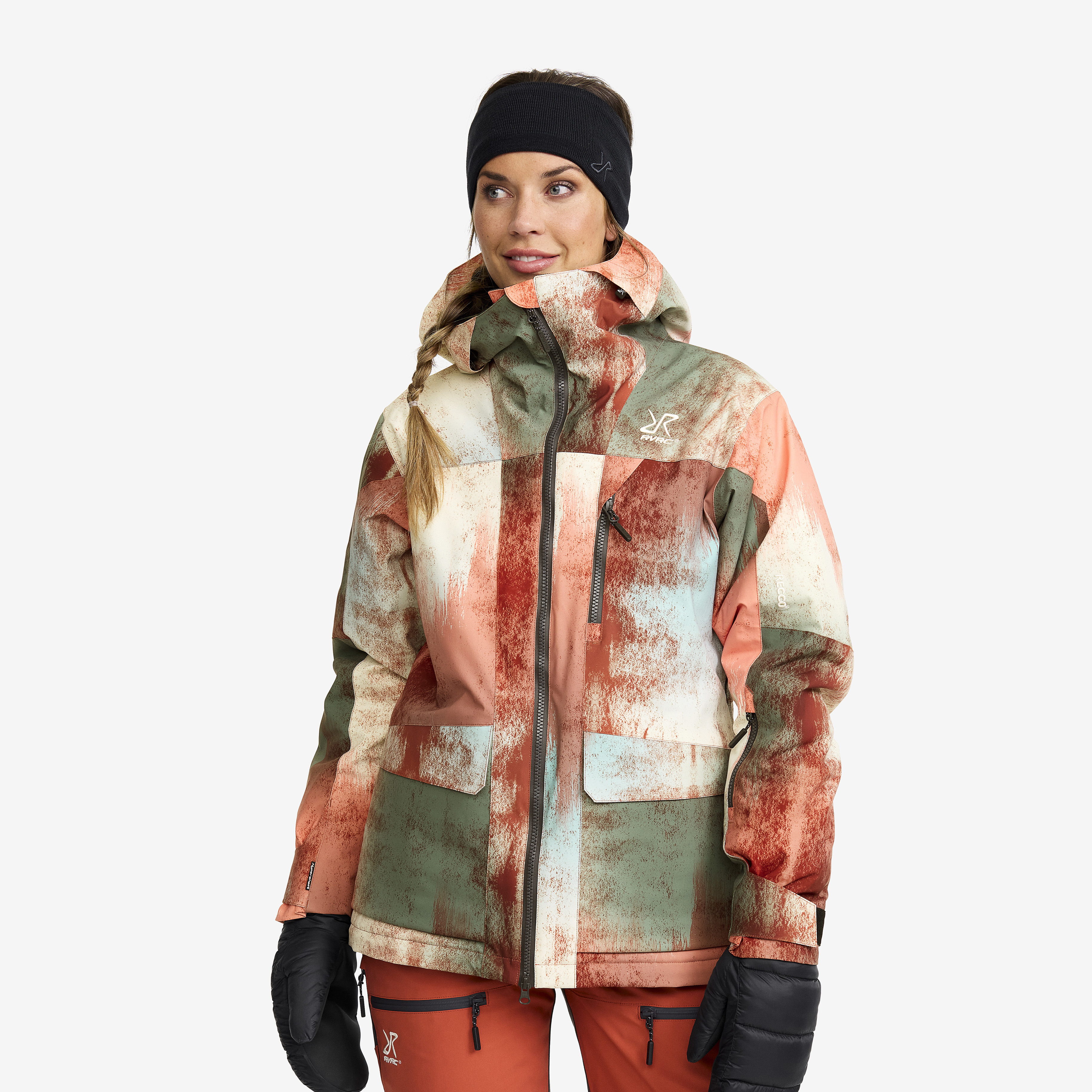 Halo 2L Insulated Ski Jacket Bruschetta/Dusty Green Femme