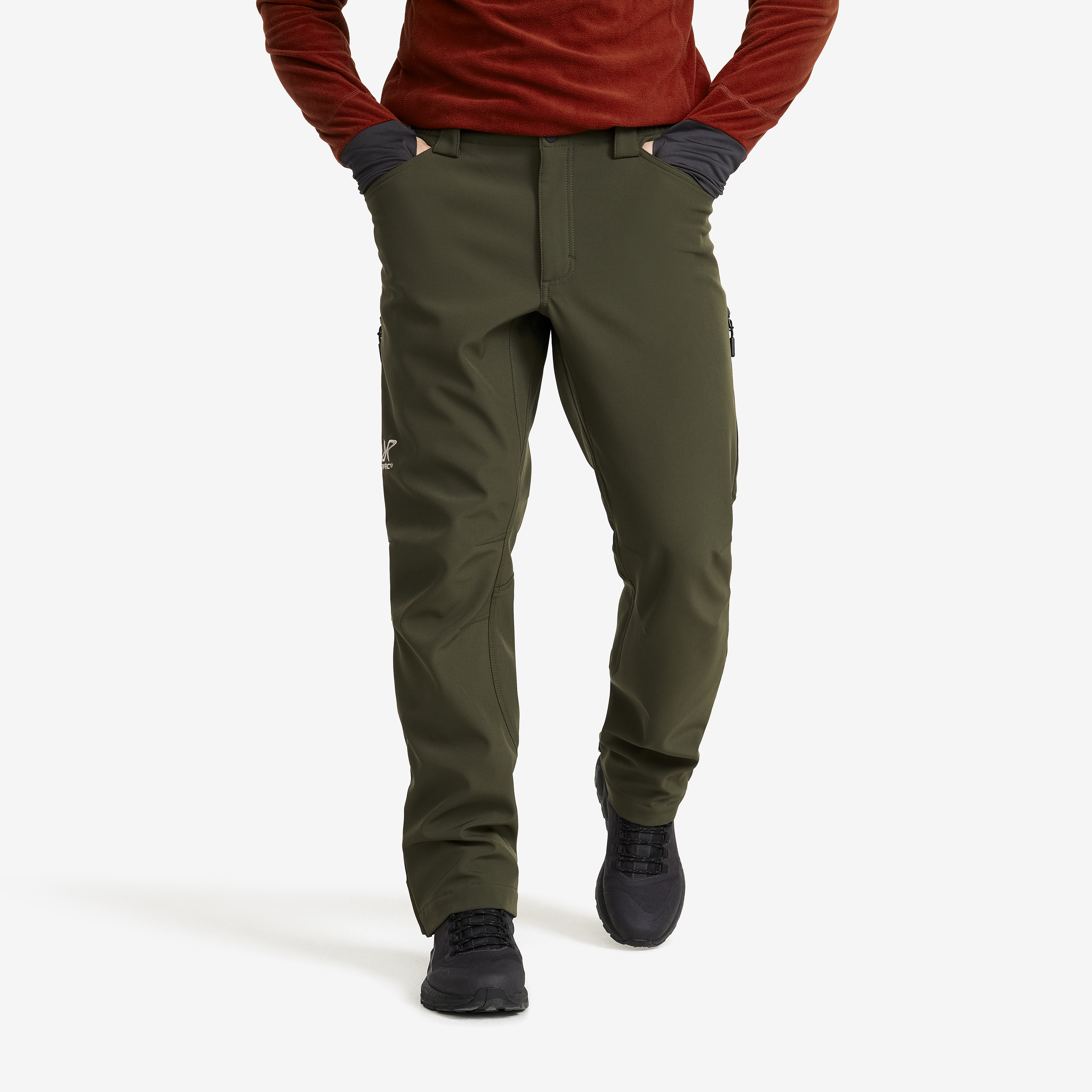 Hiball Essential Softshell Pants Forest Night Herren