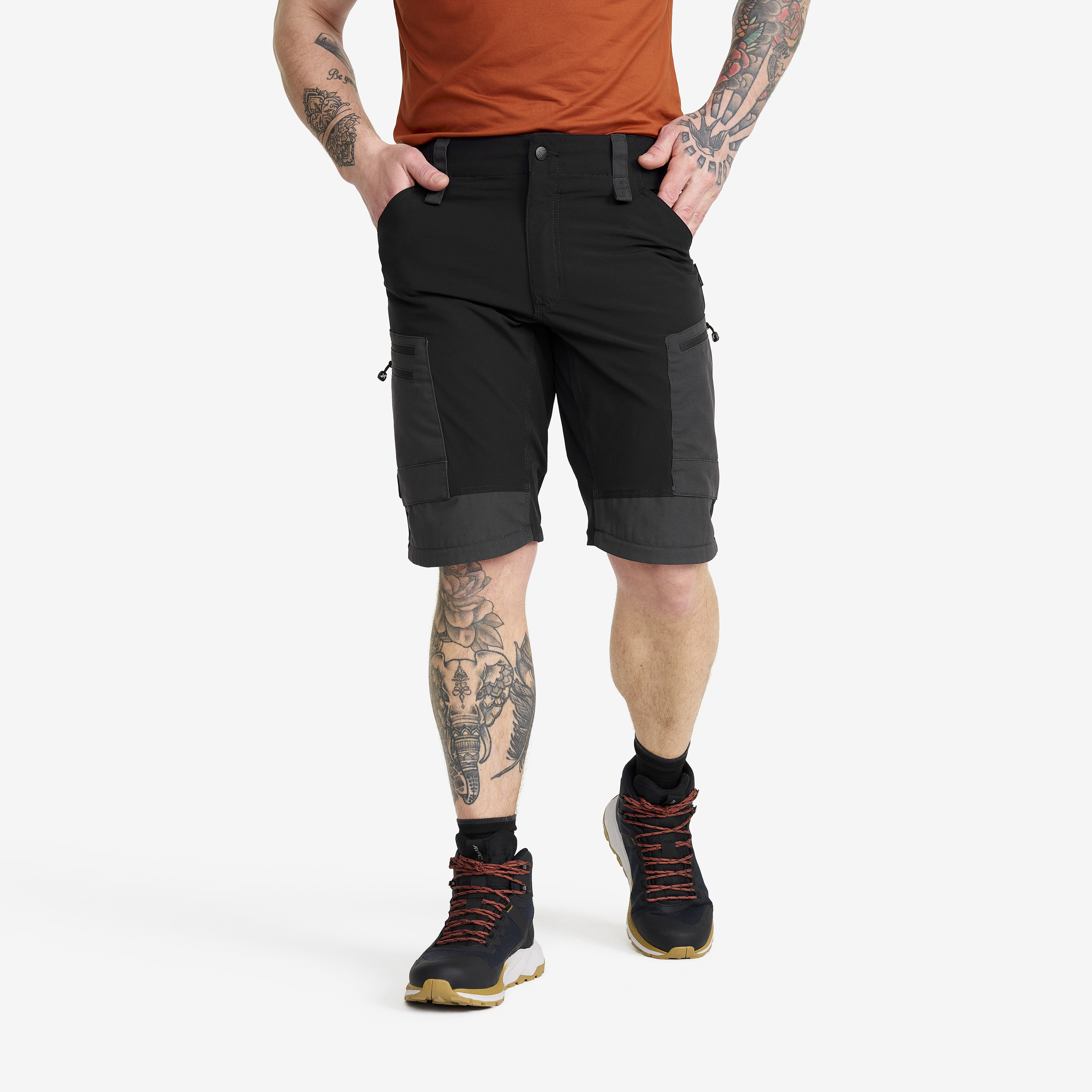 PROJECT SOUE  想廻　absolute RVRC GP Pro Zip-off Pants Męskie Black | RevolutionRace