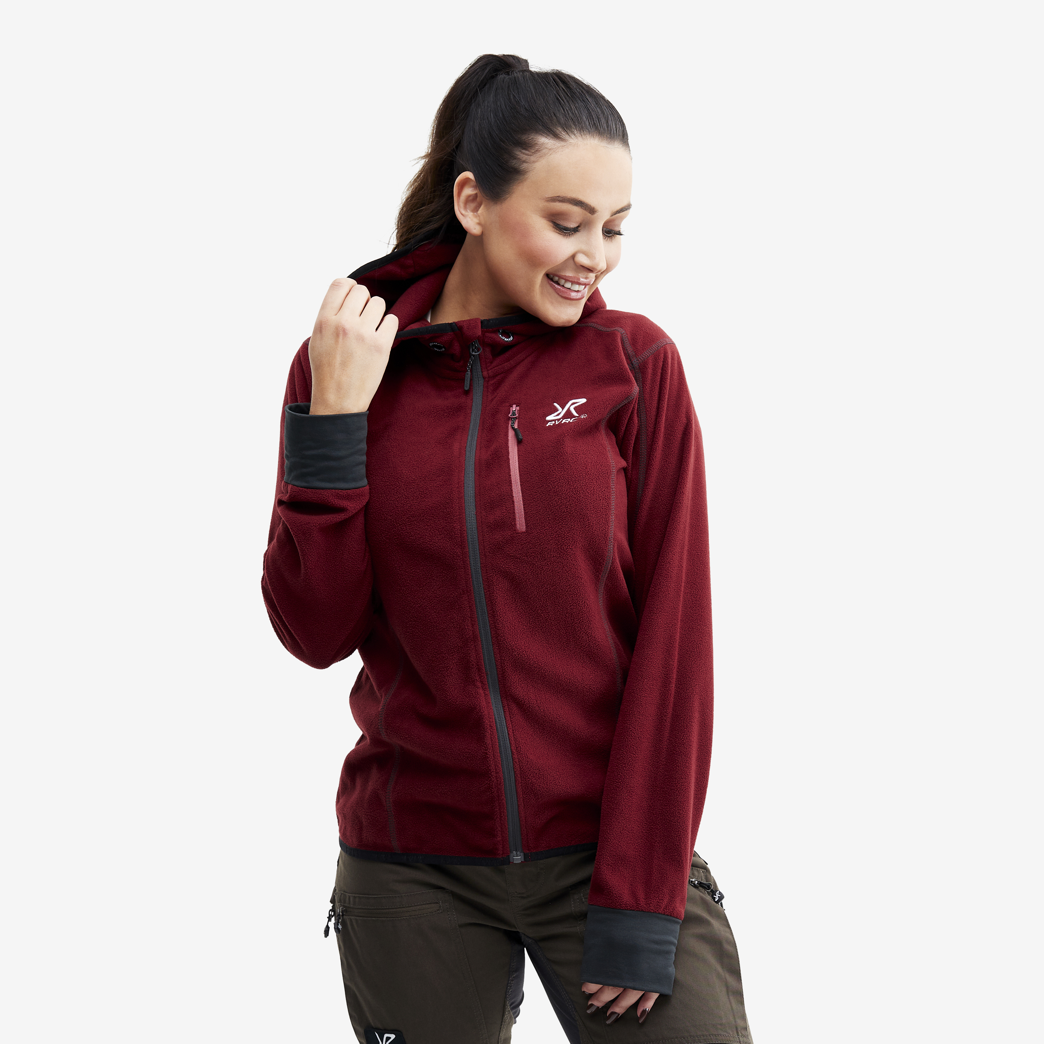 Trekker Hoodie Dame Chilli