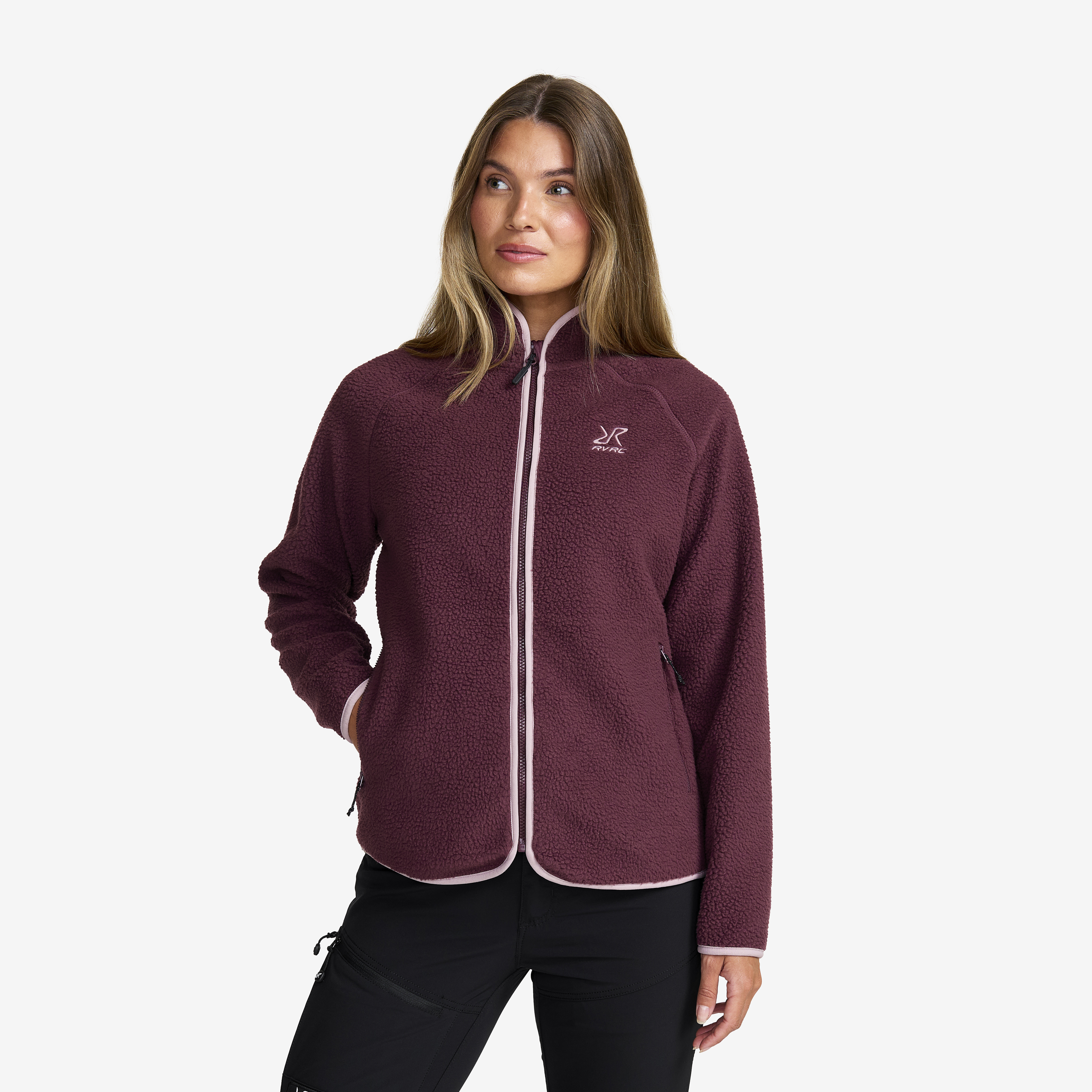 Canyon Full-zip Pile Fleece Mauve Wine Femme,