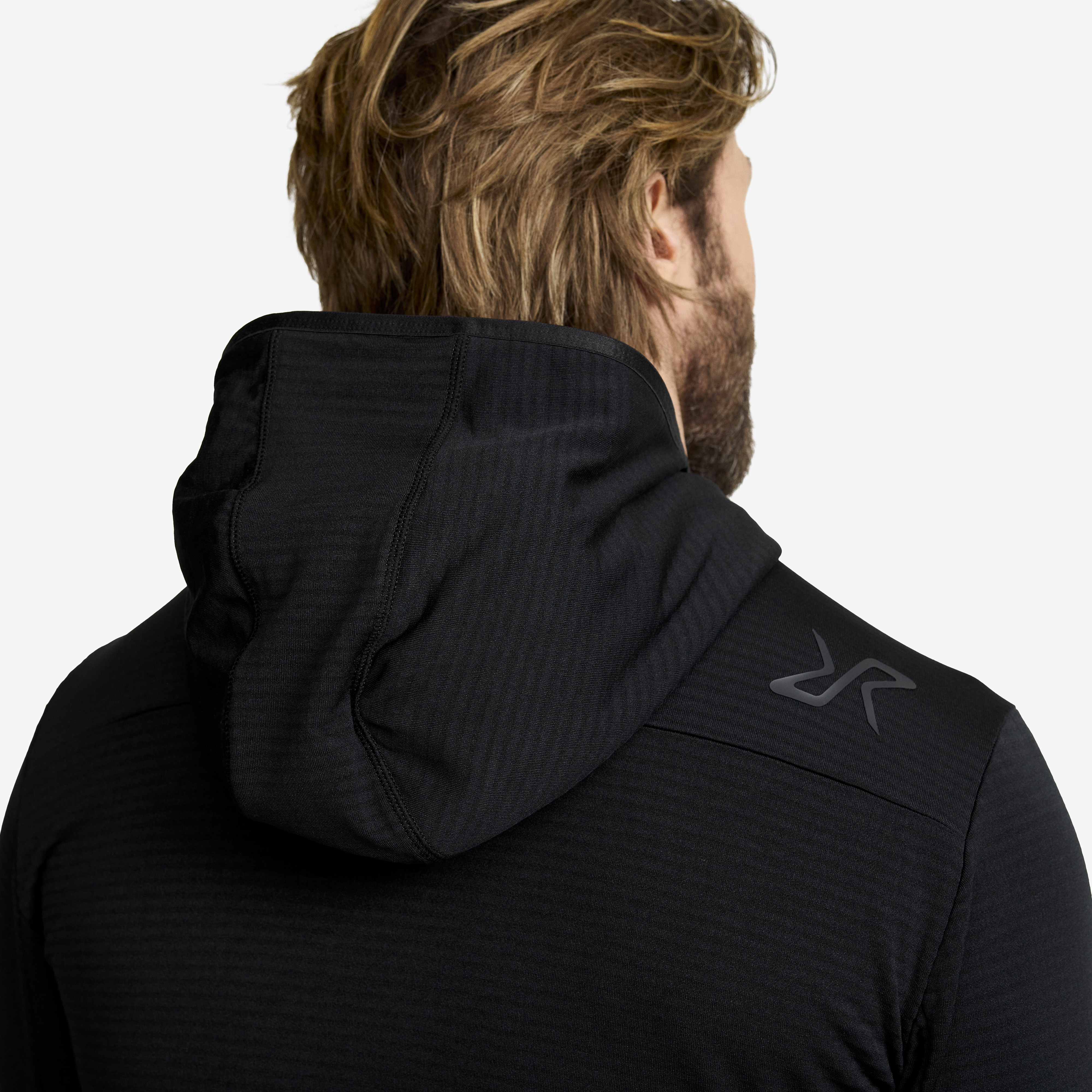 Black Polyester Hoodie