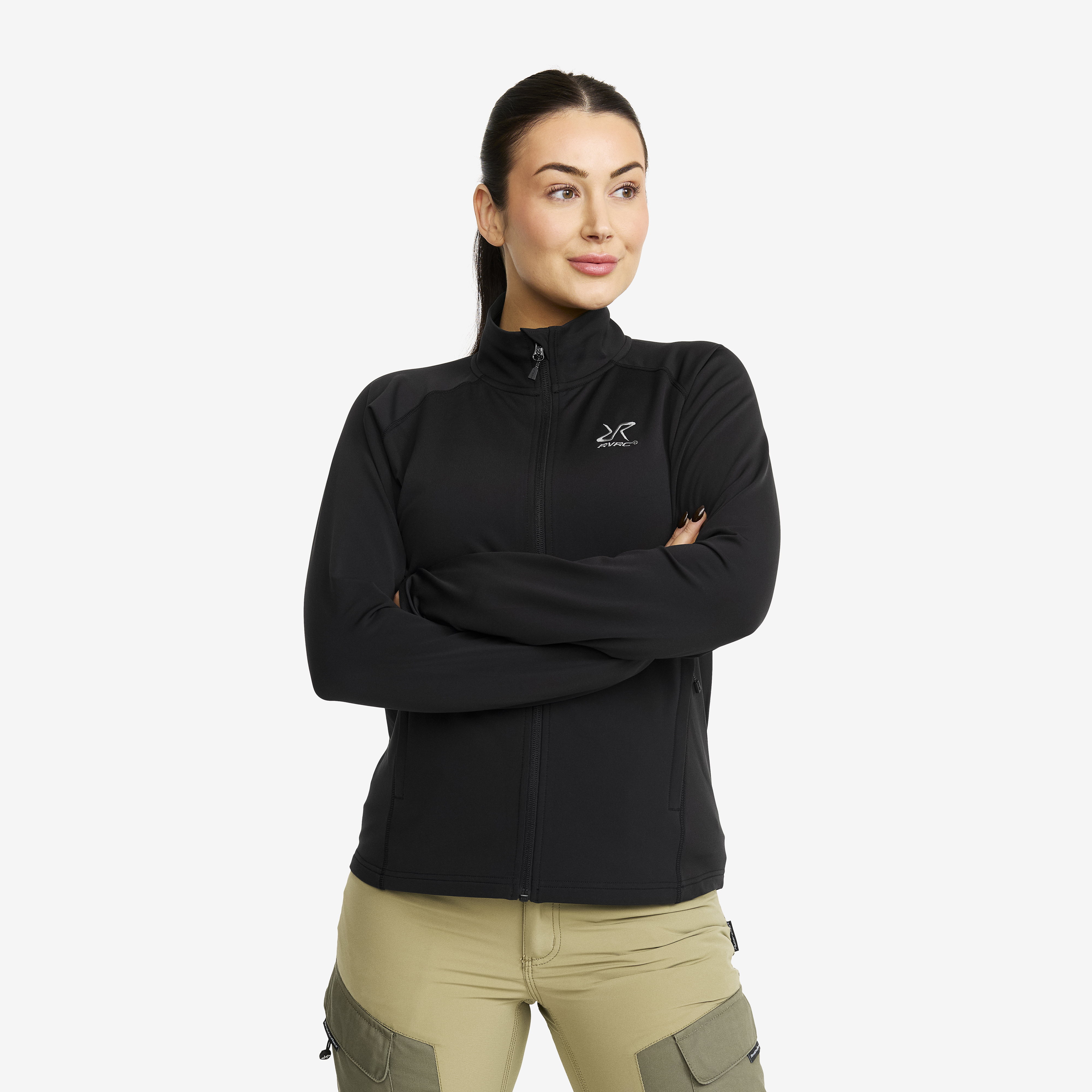 Evolution Light Stretch Fleece Black Women,