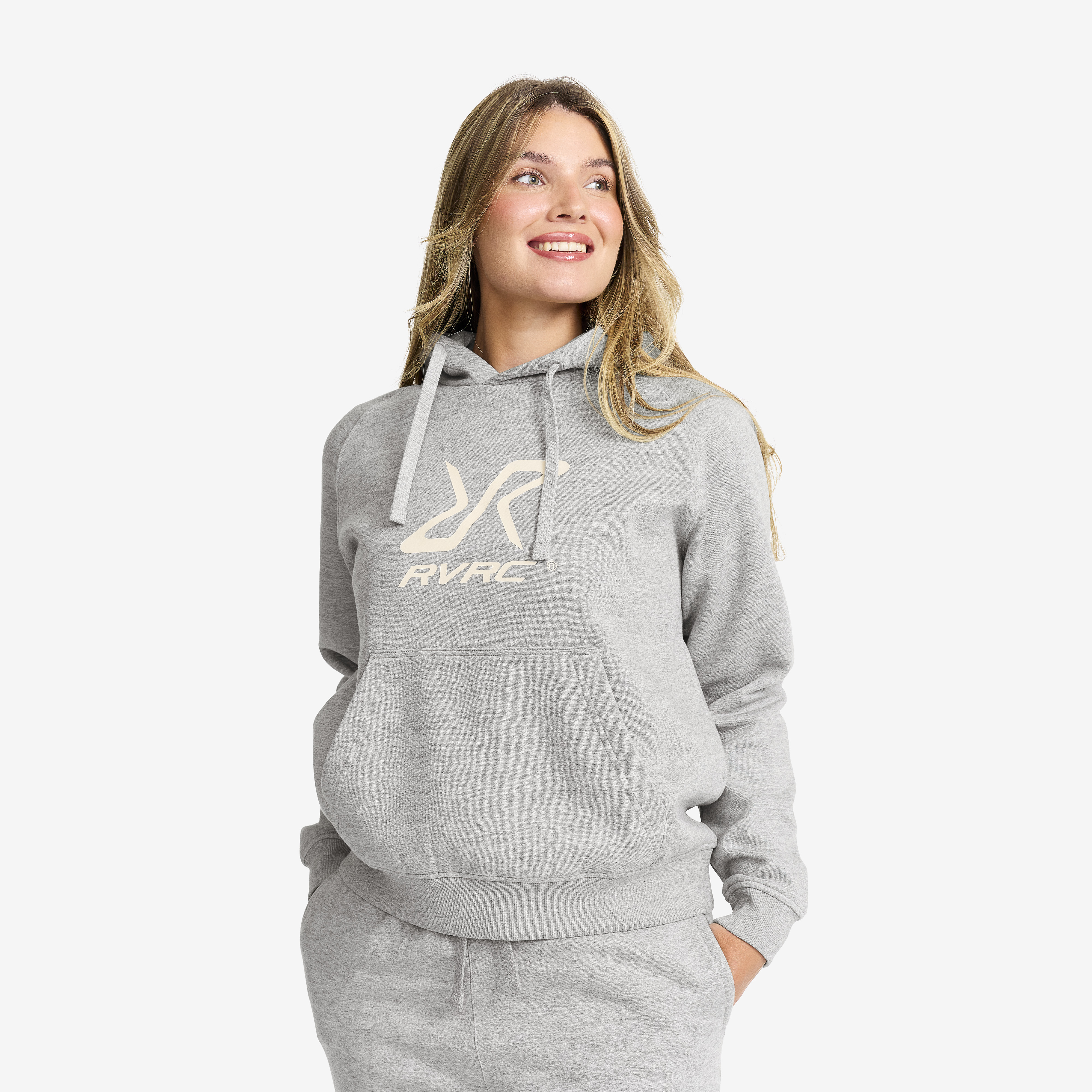 RVRC Hoodie Grey Melange/Oatmeal Femme