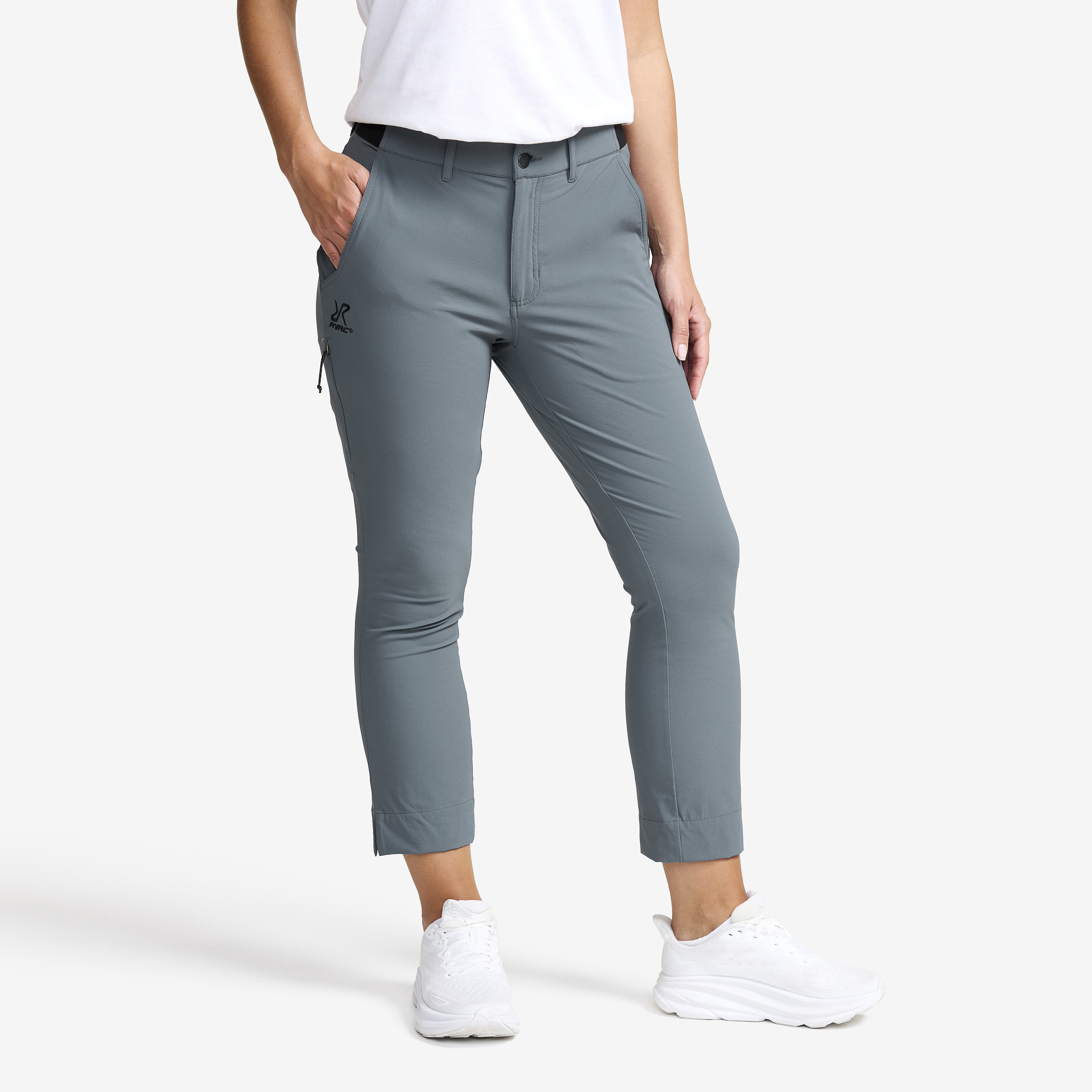 Variety High-waist Cropped Pants Turbulence Blue Women,