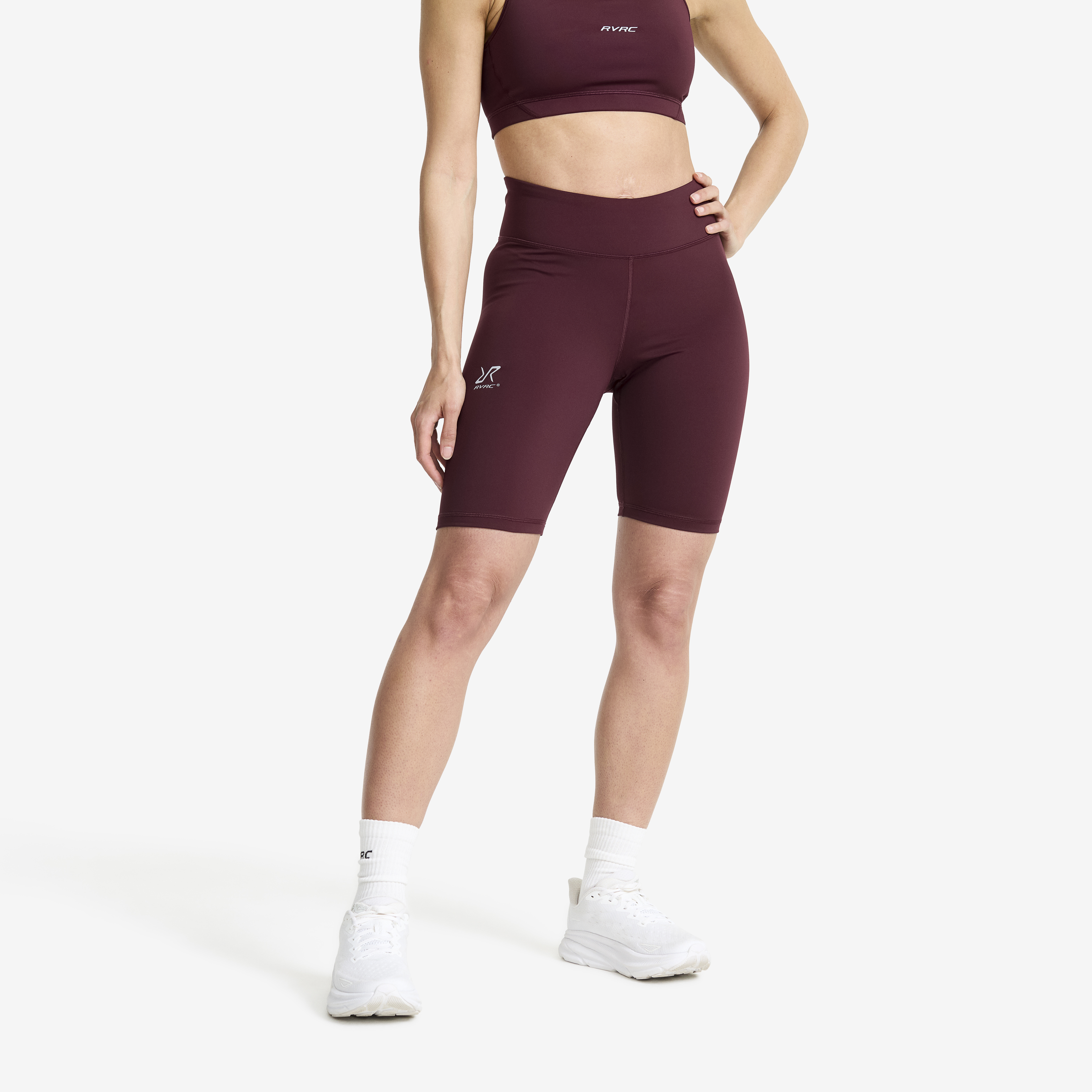 Flow High-waisted Biker Shorts Winetasting Damen, 