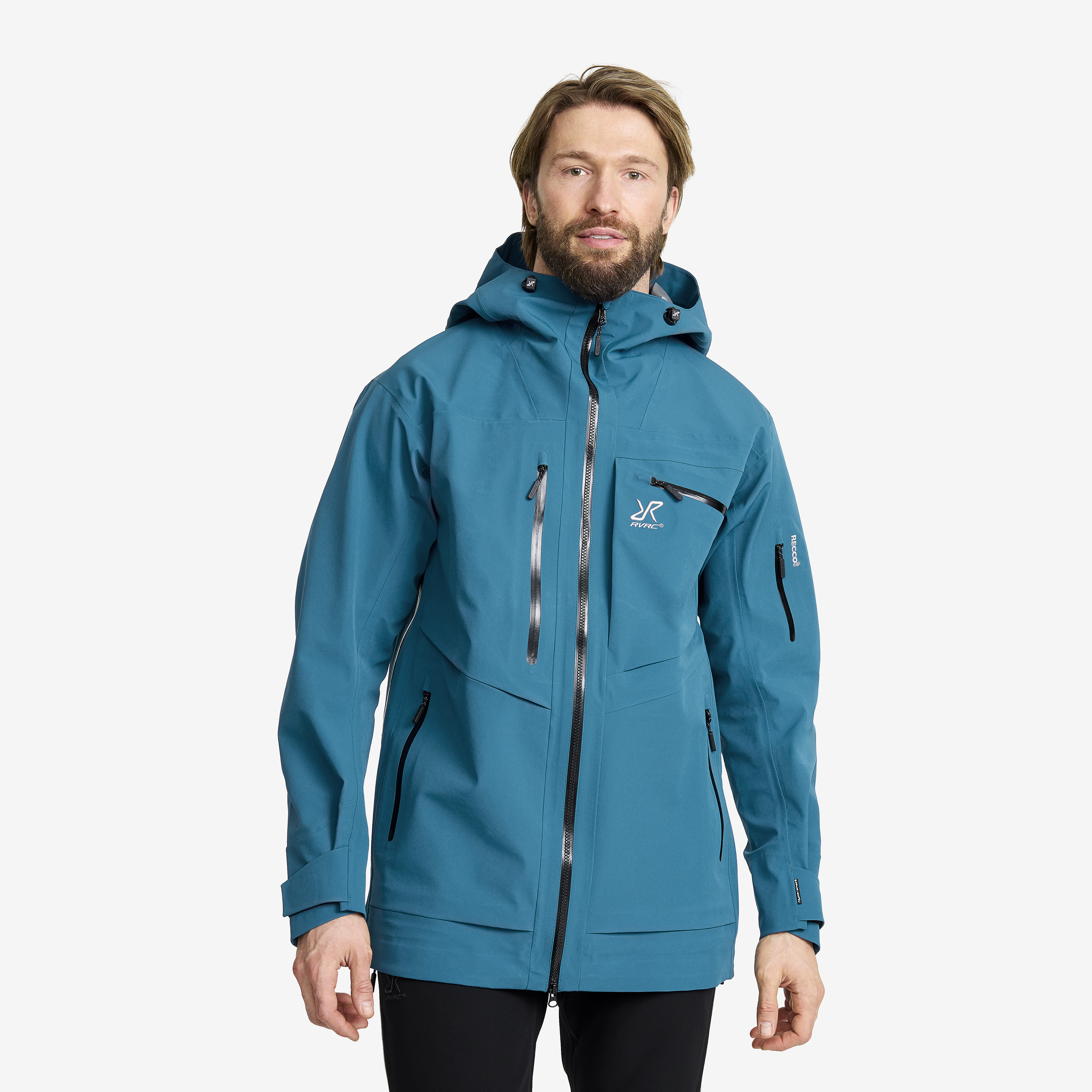 Cyclone Long 3L Jacket Miehet Moroccan Blue Koko:M – Ulkoilutakki Kuoritakki & Tuulitakki