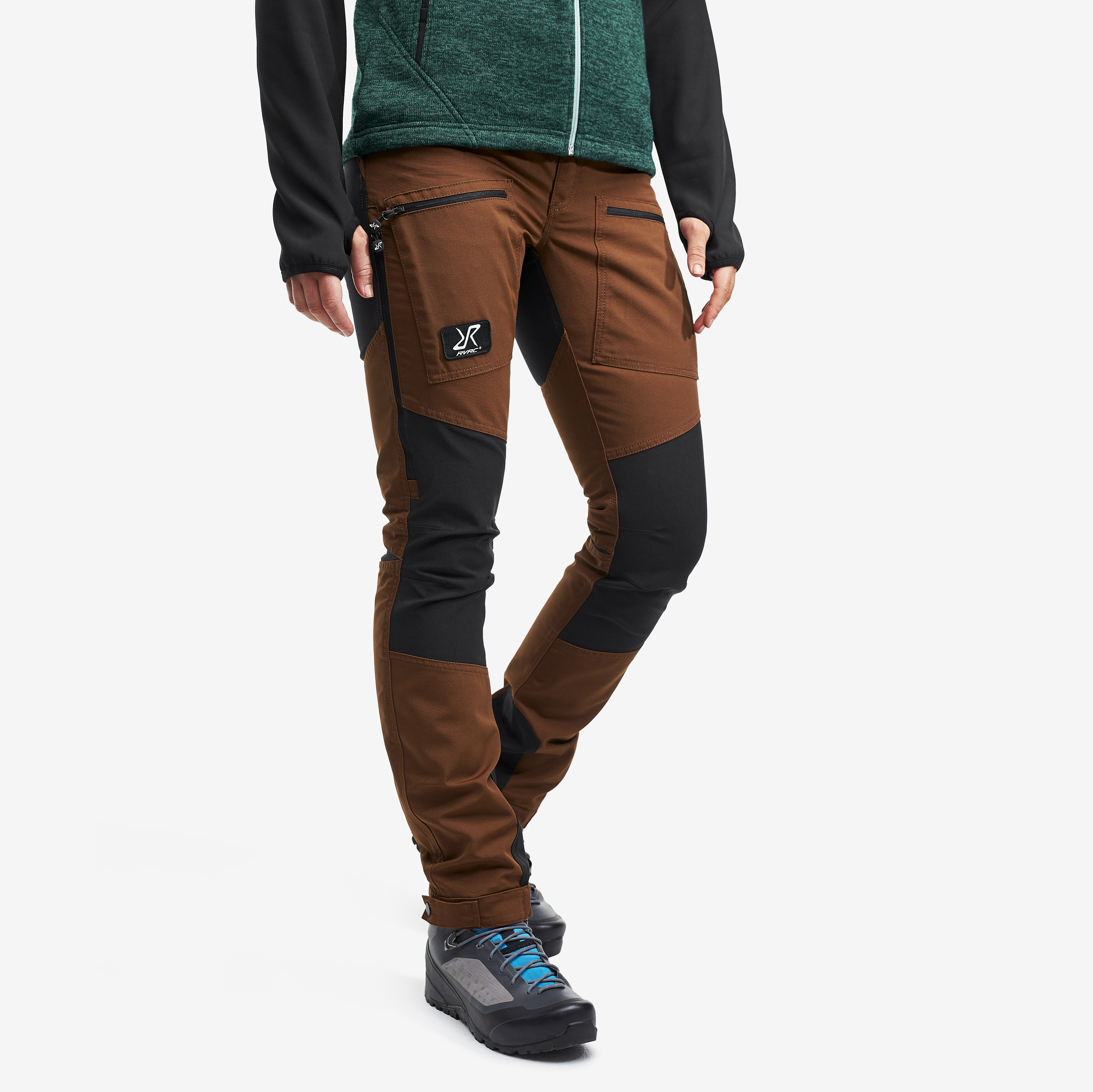 Nordwand Pro hiking pants for women in brown