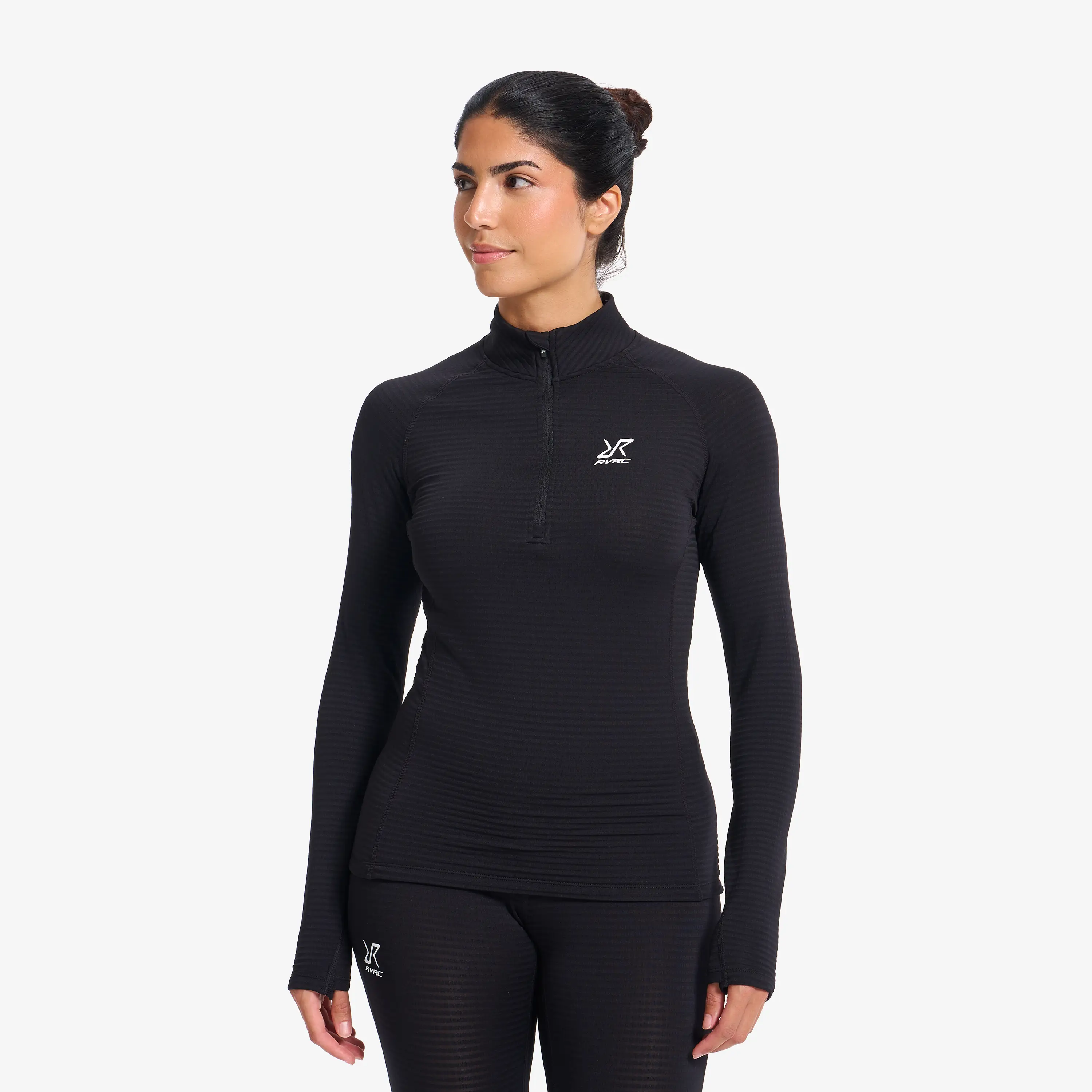 Tour Thermal Half-zip Base Layer Top Dame Black Tour Thermal Half-zip Base Layer Top Dame Black