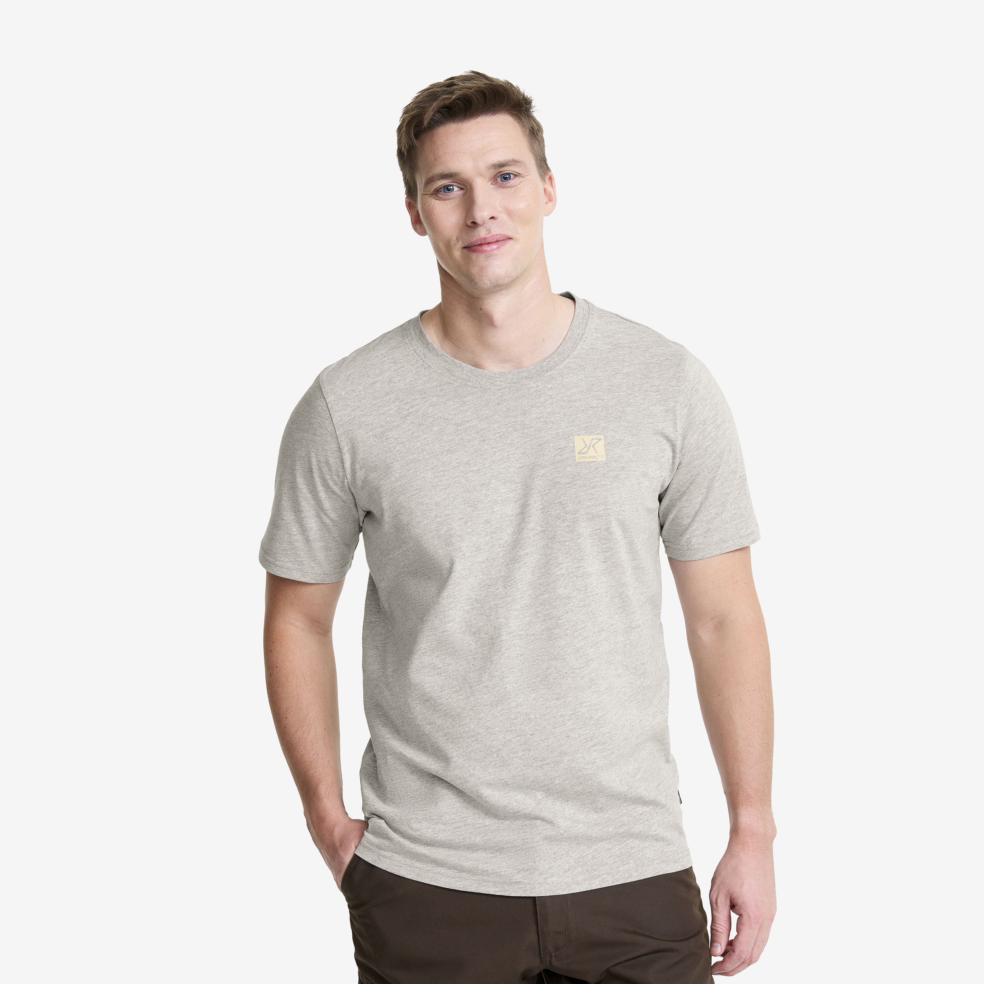 Easy T-shirt Grey Melange Men,