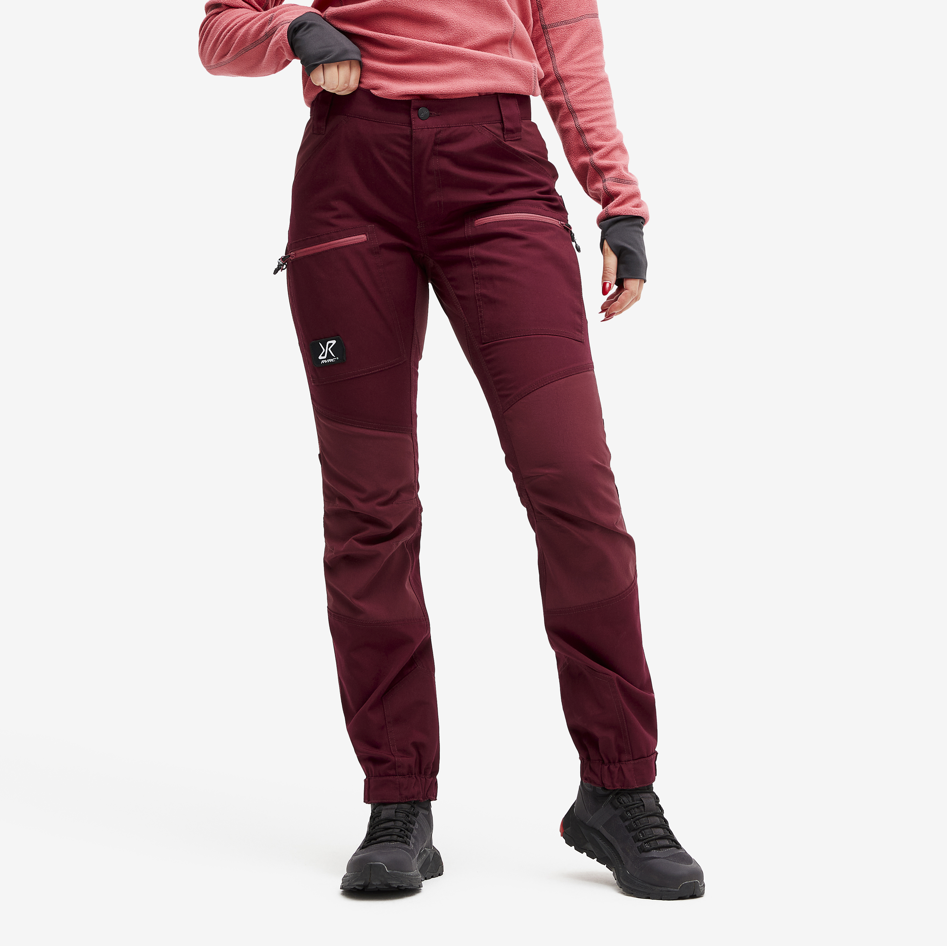 Nordwand Pro Pants Burgundy/Earth Red Naistele