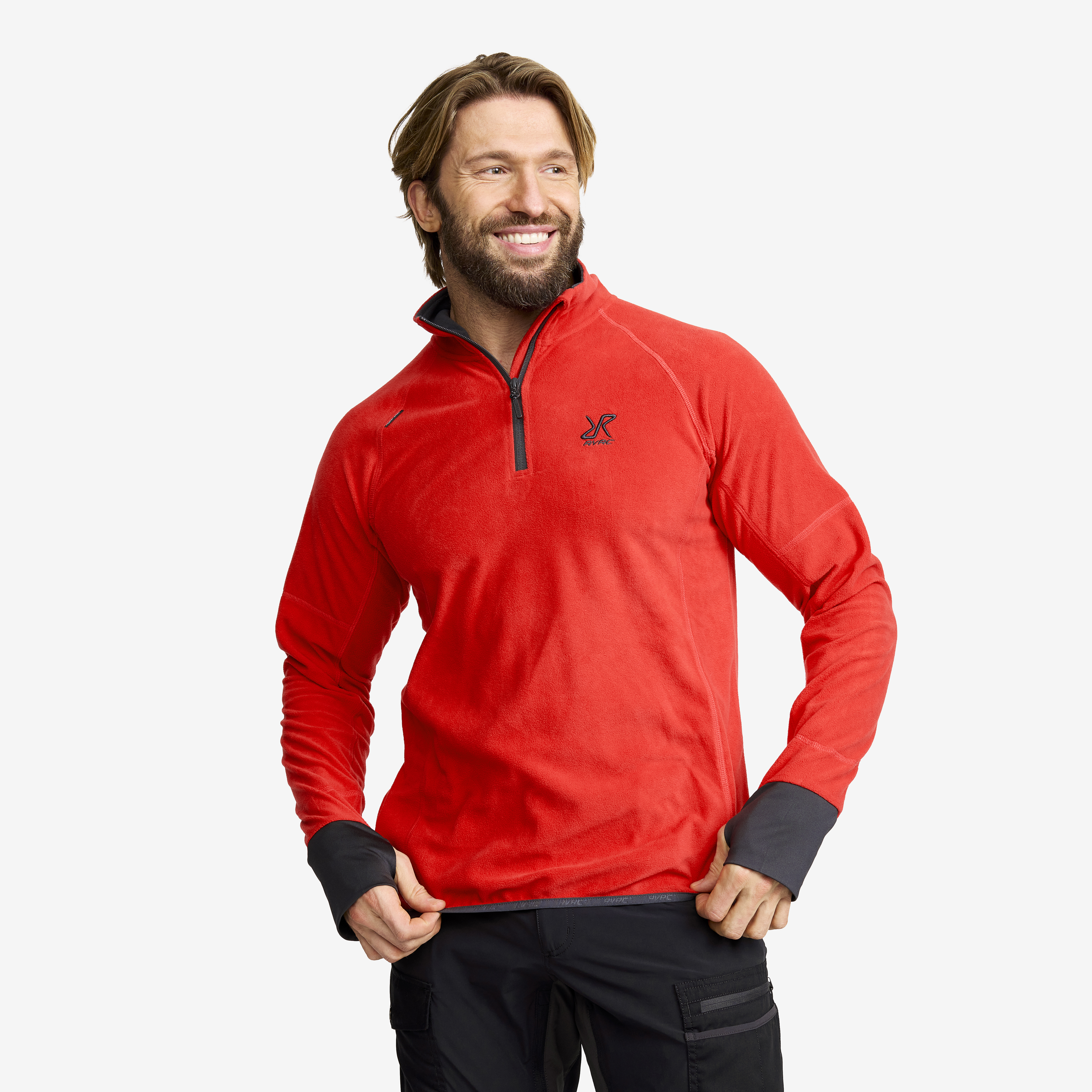 Trekker Fleece – Herr – Mars Red Storlek:S – Herr > Tröjor > Fleece