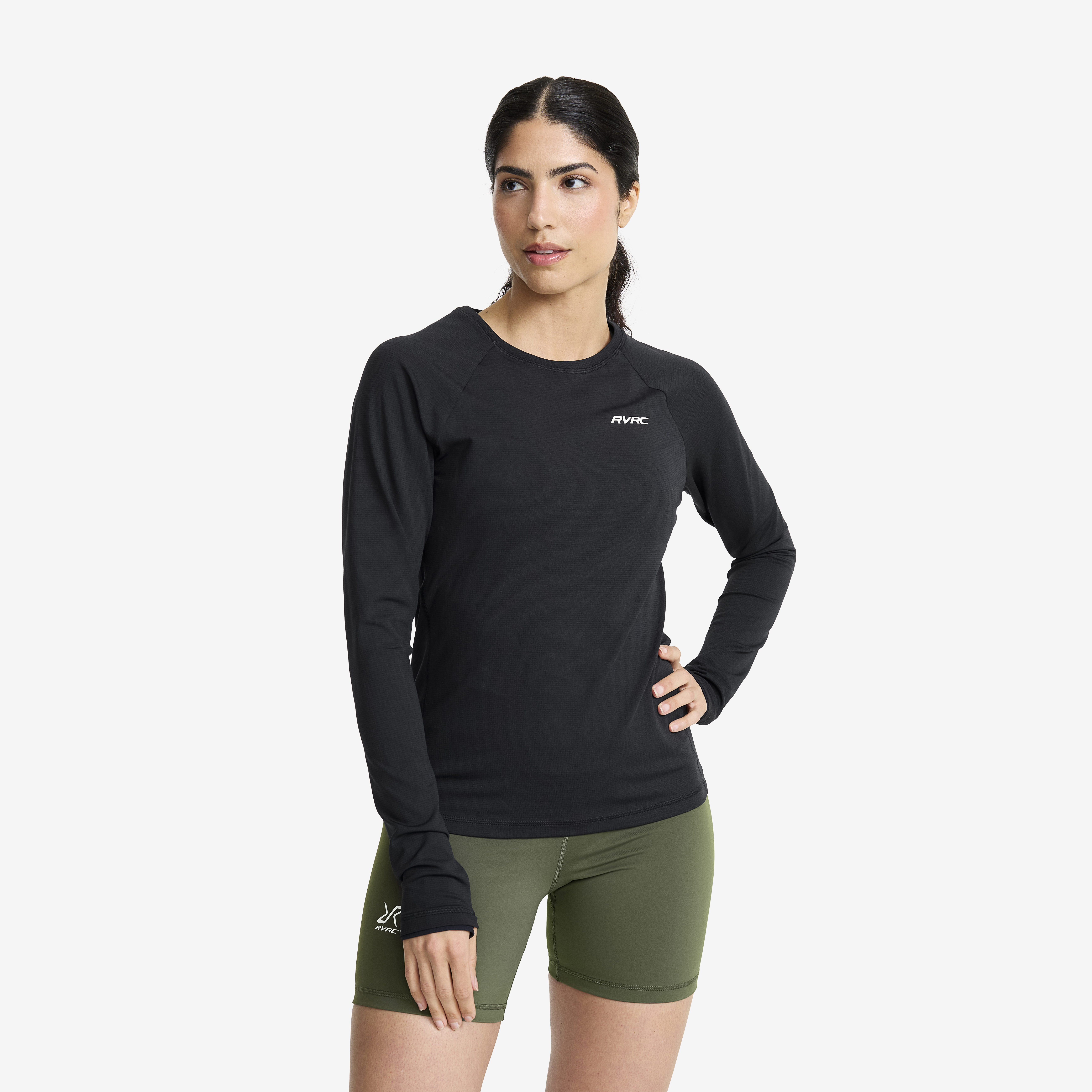 Pulse Active Long-sleeved T-shirt Black Naiset, 