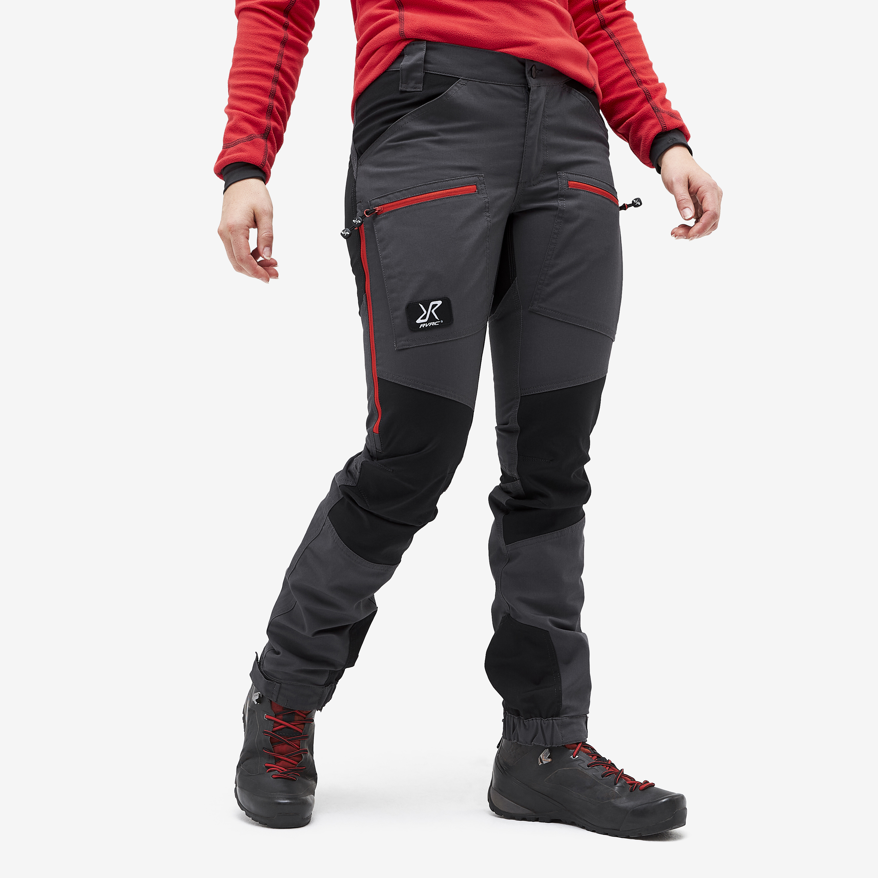 Nordwand Pro Pants Gunmetal/Red Donna
