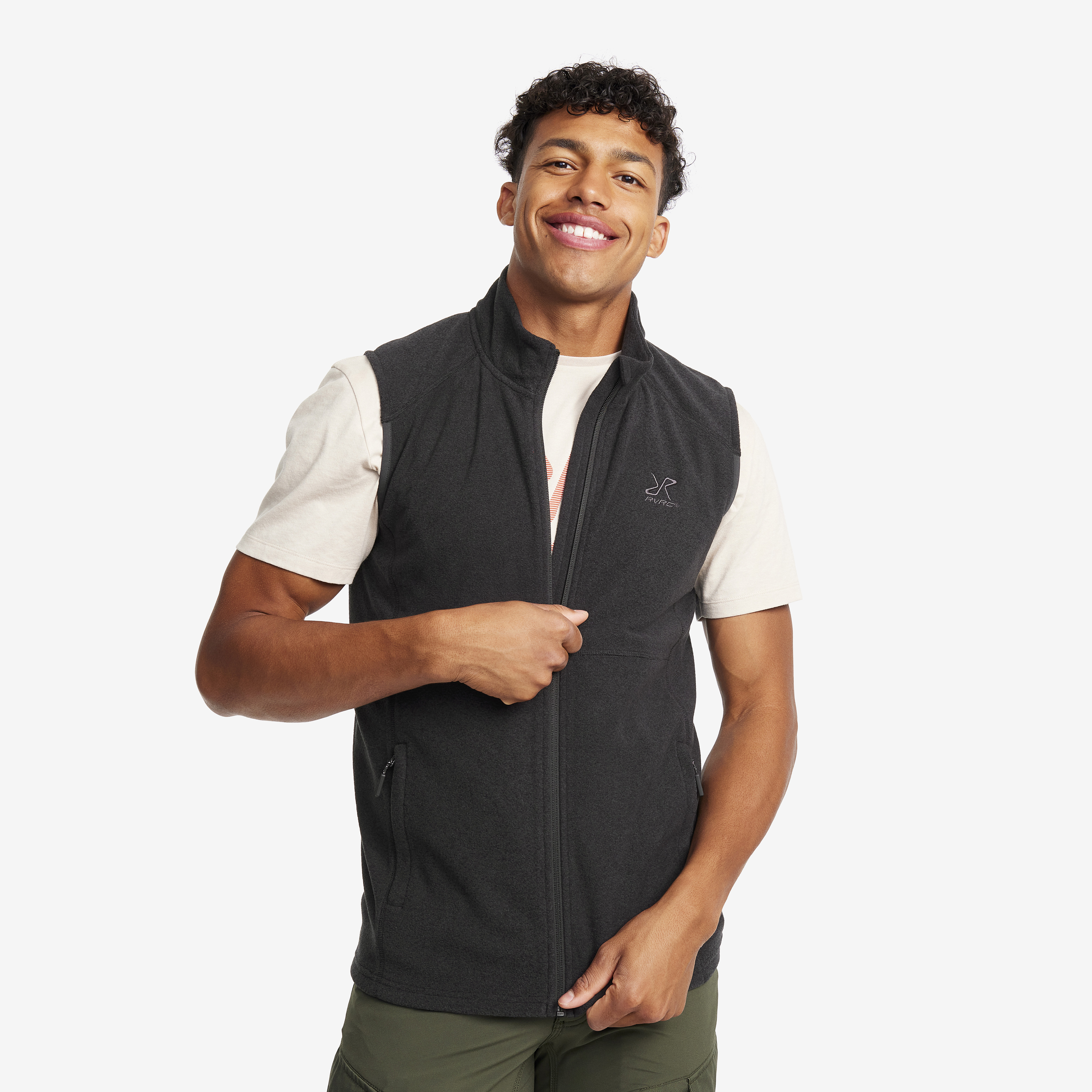 Essential Fleece Vest – Herr – Black Storlek:S – Herr > Tröjor > Fleece