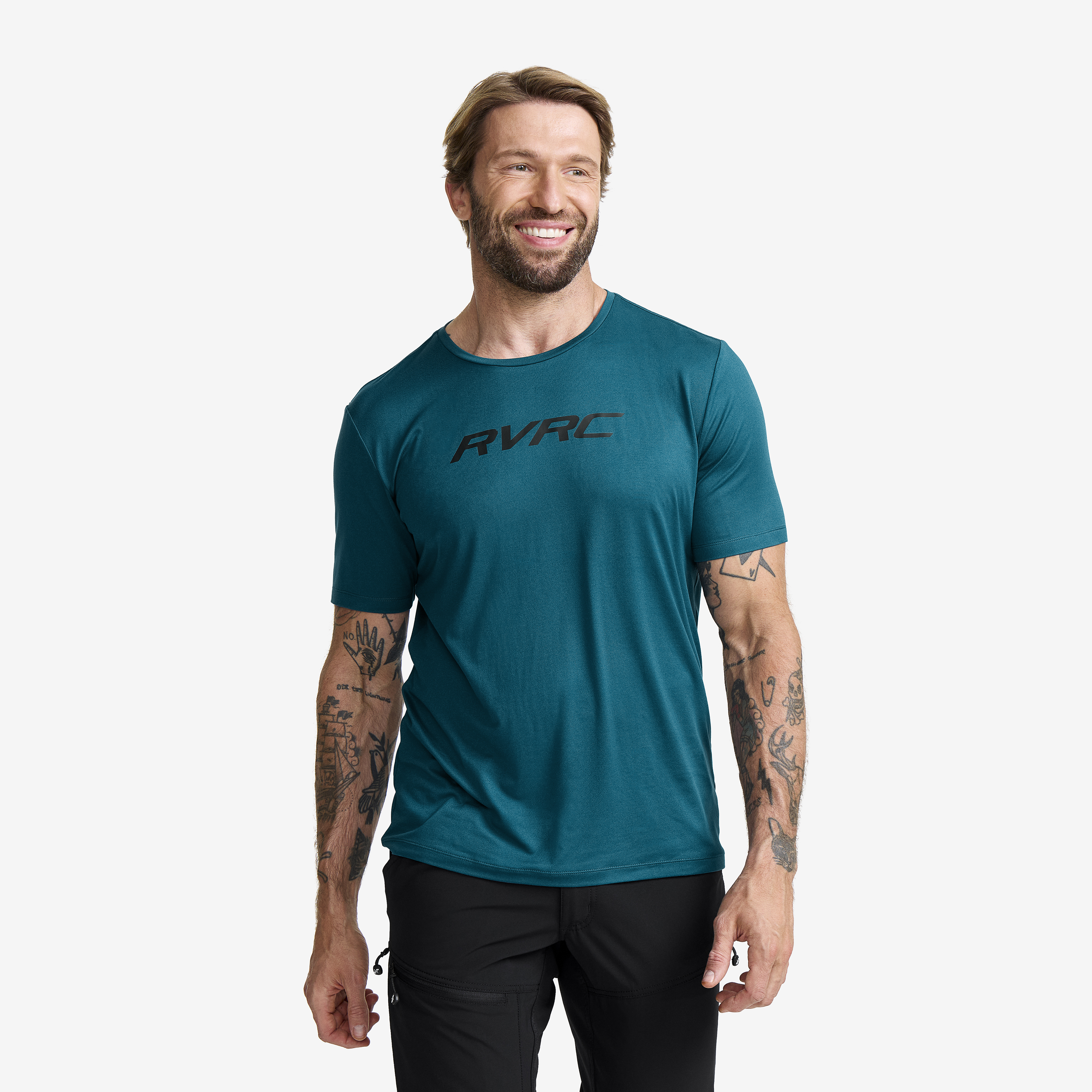 Mission Logo T-shirt Herre Legion Blue, Størrelse:2XL - Herre > Overdele > T-shirts