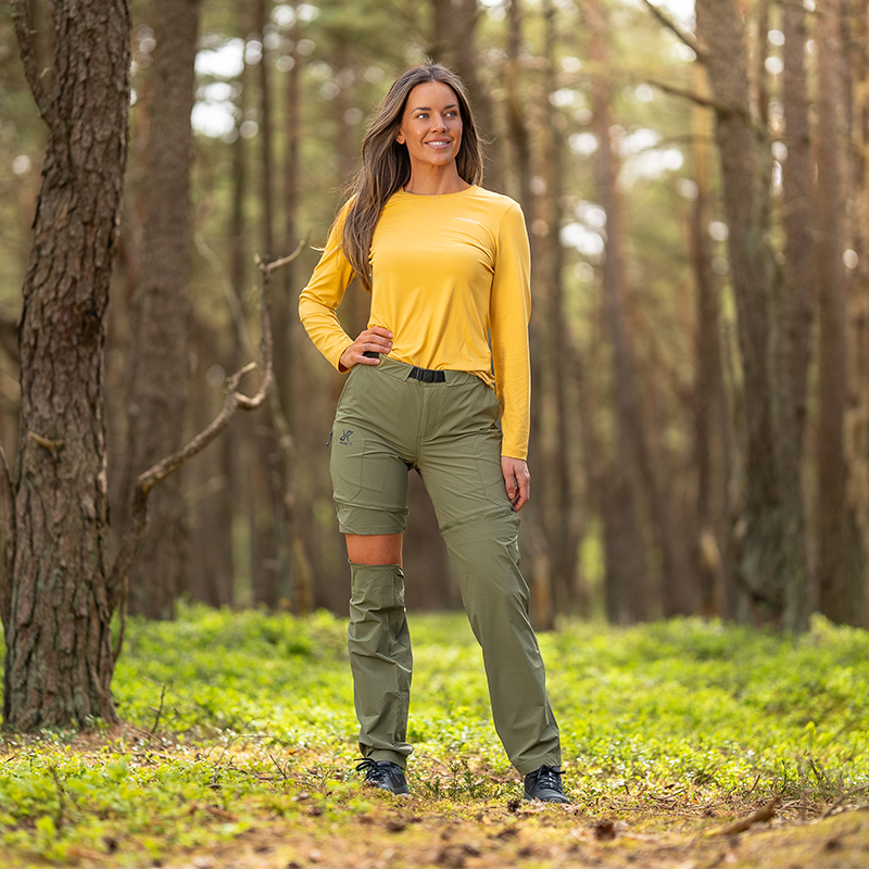 Pantalon ExOfficio Anti-insectes Femme – Taille 8, Camel, Randonnée