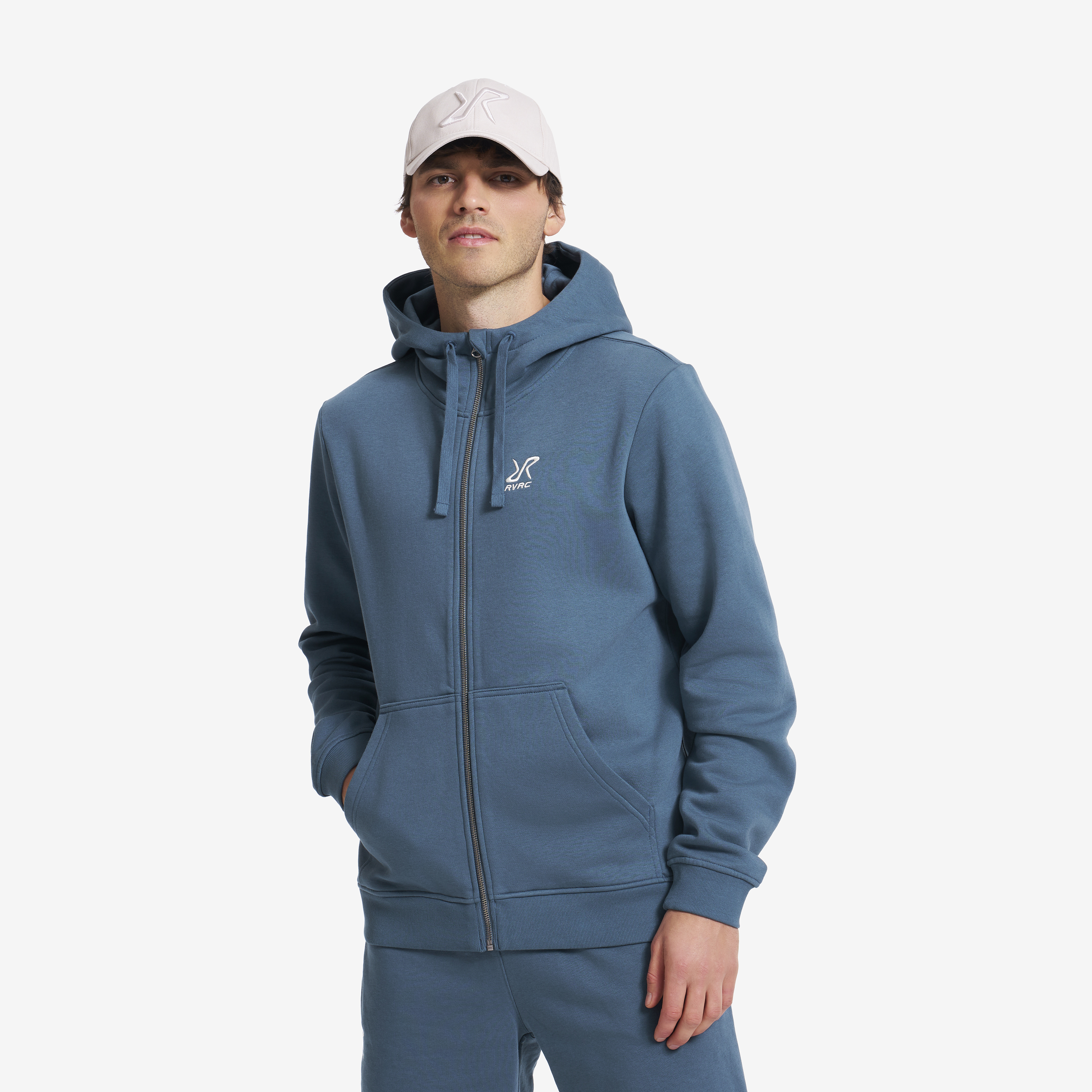 RVRC Full-zip Hoodie Herre Orion Blue, Størrelse:2XL - Herre > Overdele > Hoodies Og Sweatshirts