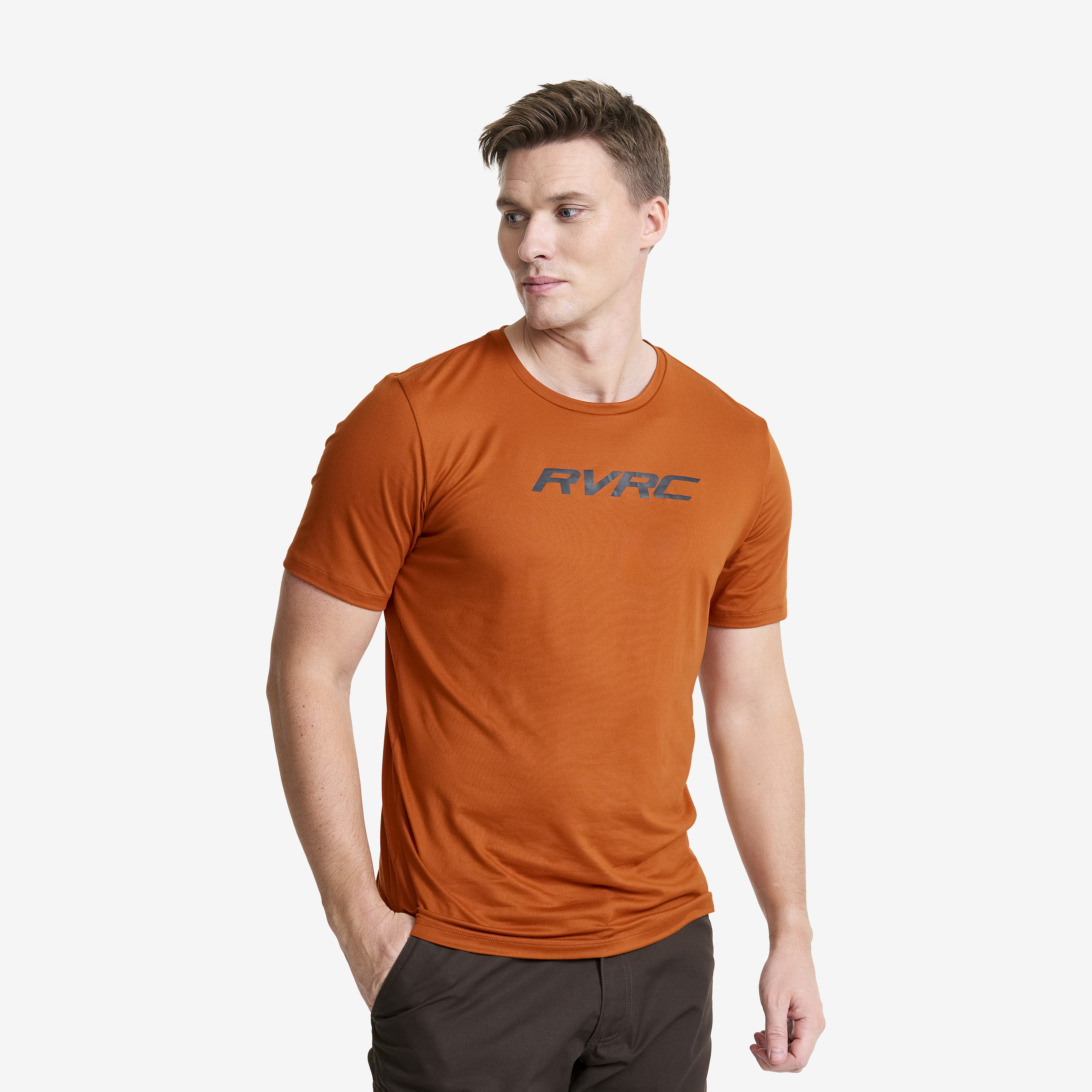 Mission Logo T-shirt Terracotta Brown Men