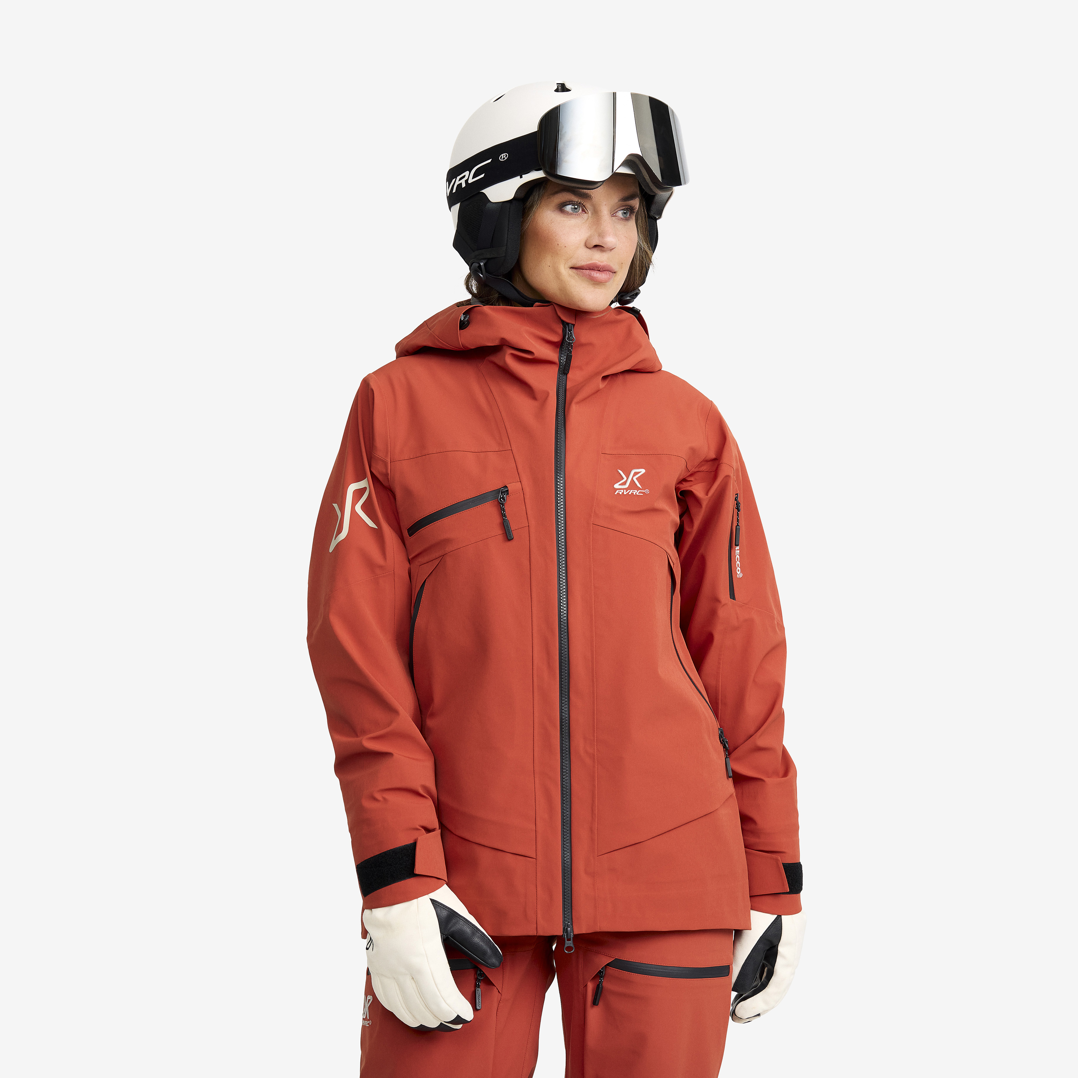 Orange ski jacket womens hotsell